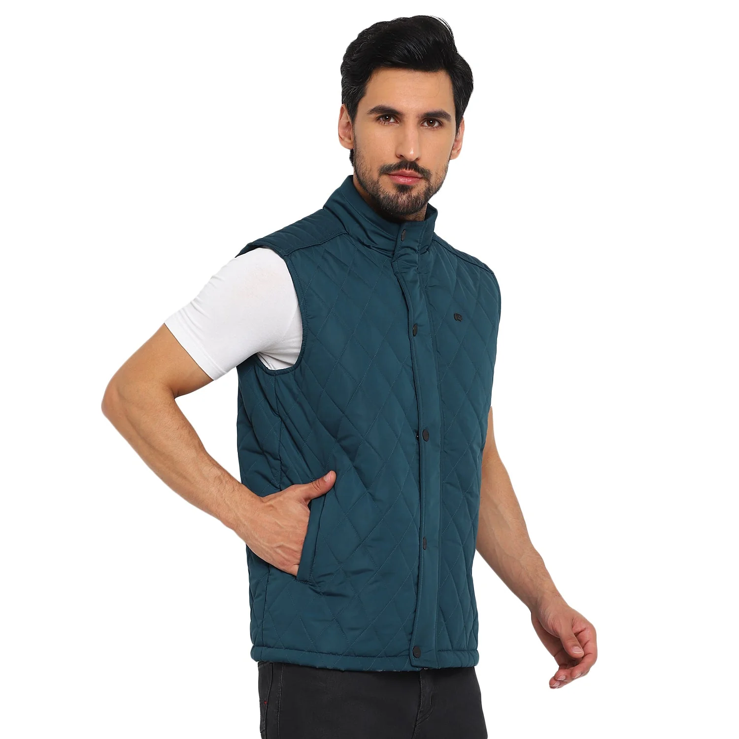 Red Chief Teal Solid Jacket for Men O8310055 815 - Image 6