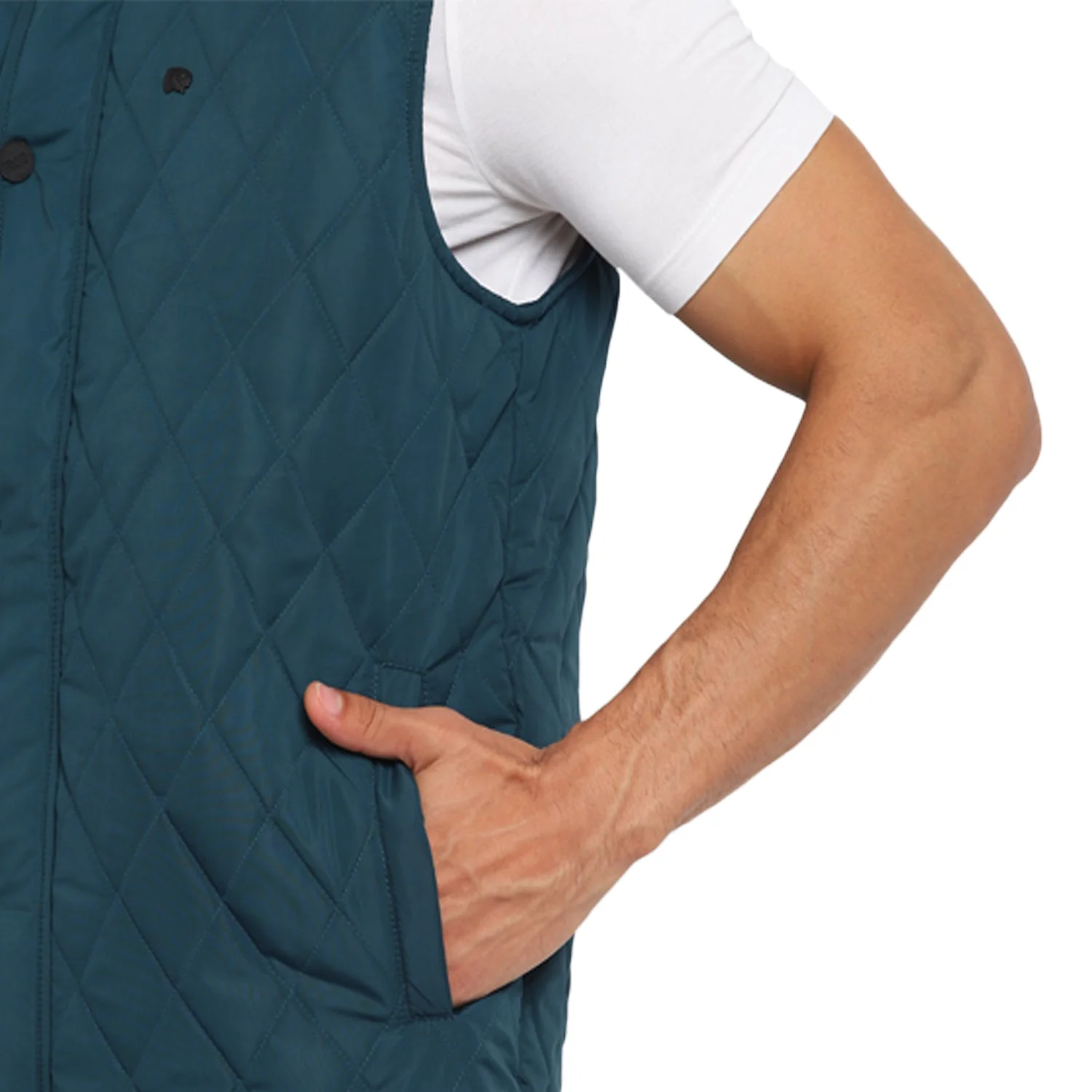 Red Chief Teal Solid Jacket for Men O8310055 815 - Image 8