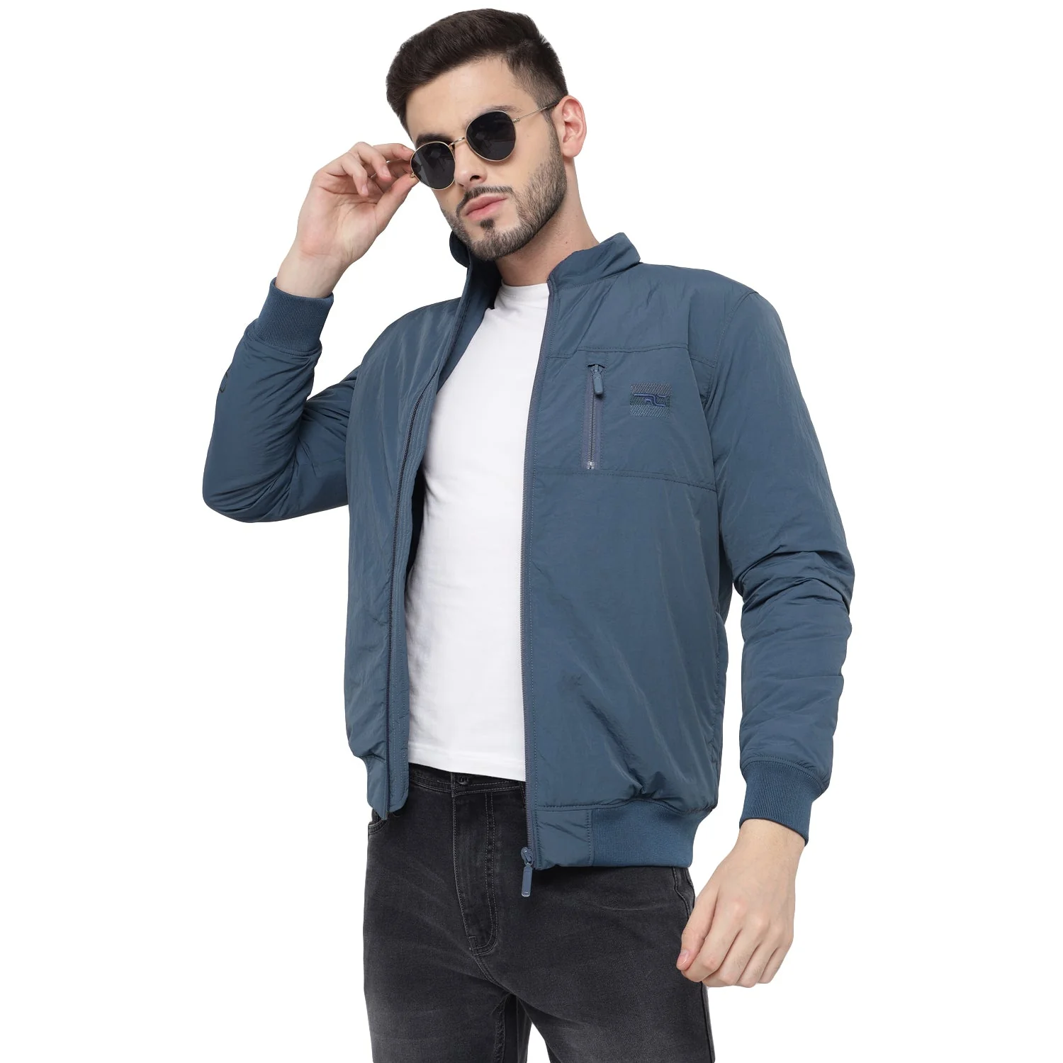 Red Chief Blue Jacket for Men O8310057 002 - Image 3
