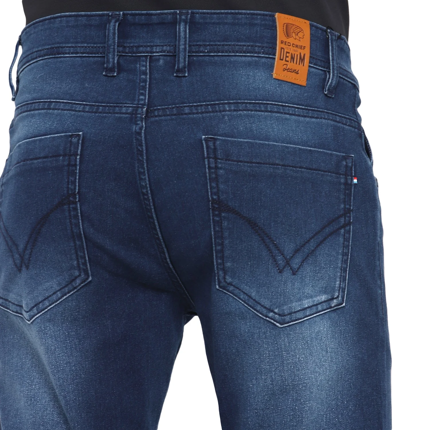 Red Chief Blue Solid Jeans for Men O-8560114 002 - Image 7