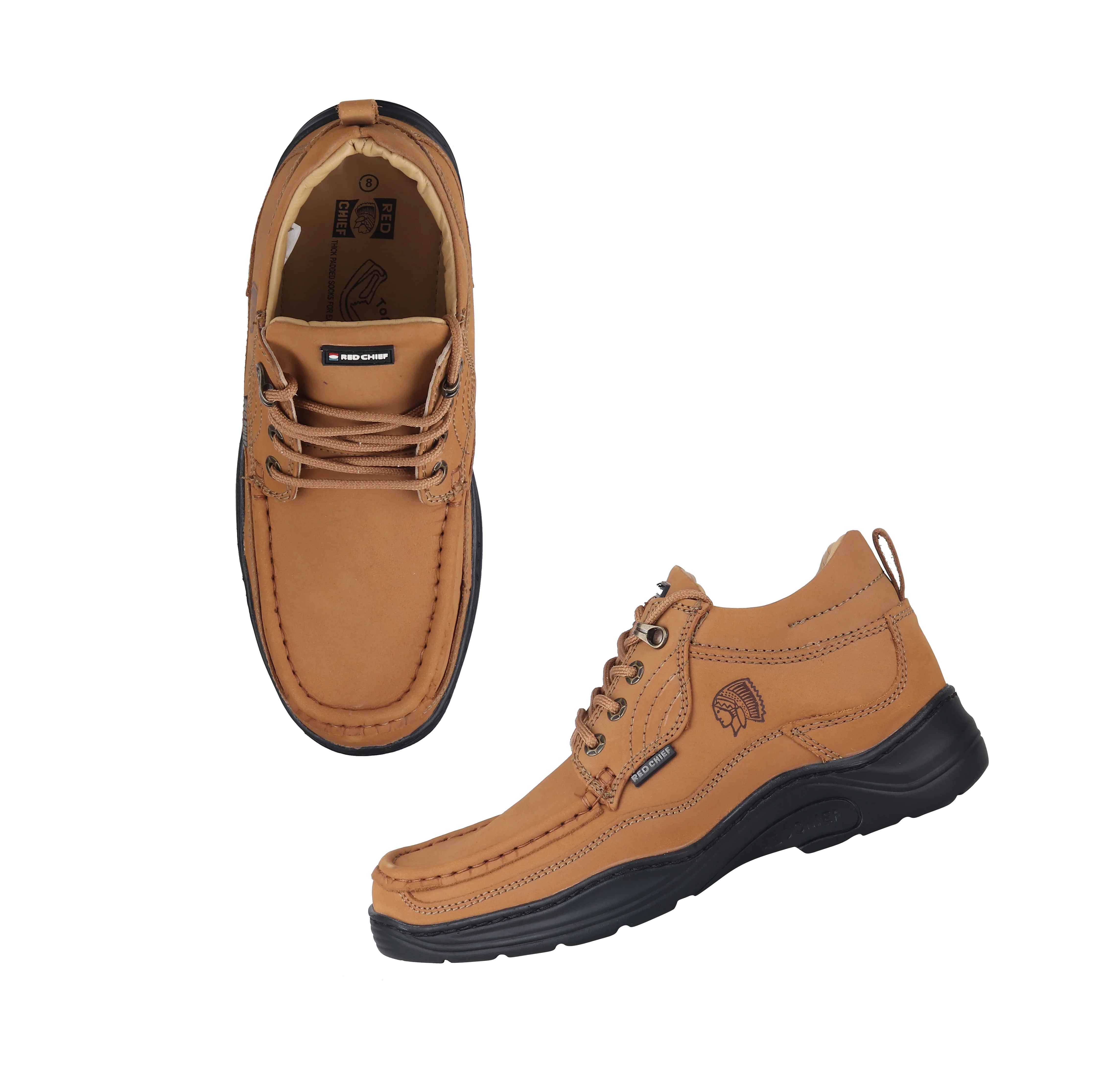 Red Chief Genuine Leather Low Ankle Lace Up Casual Fit Shoes For Men |RC1211 022 - Image 9