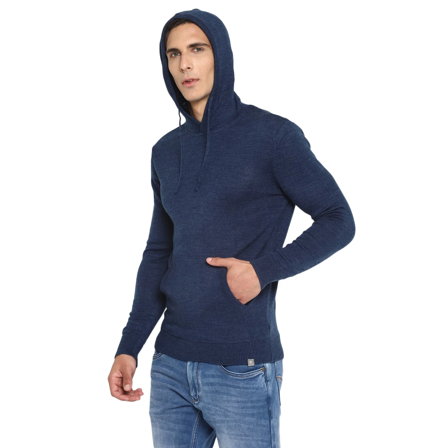 Red Chief Navy Solid Sweater for Men O8410002 156 - Image 5