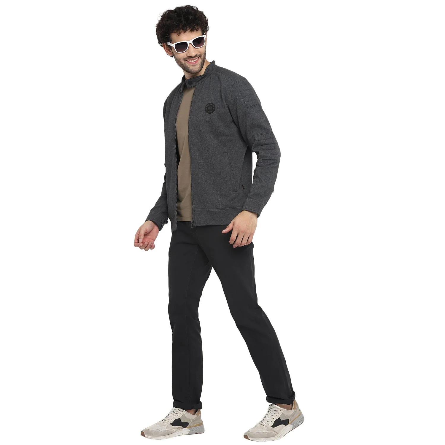 Red Chief Dark Gray Texture Sweatshirt for Men 8310183 993 - Image 7