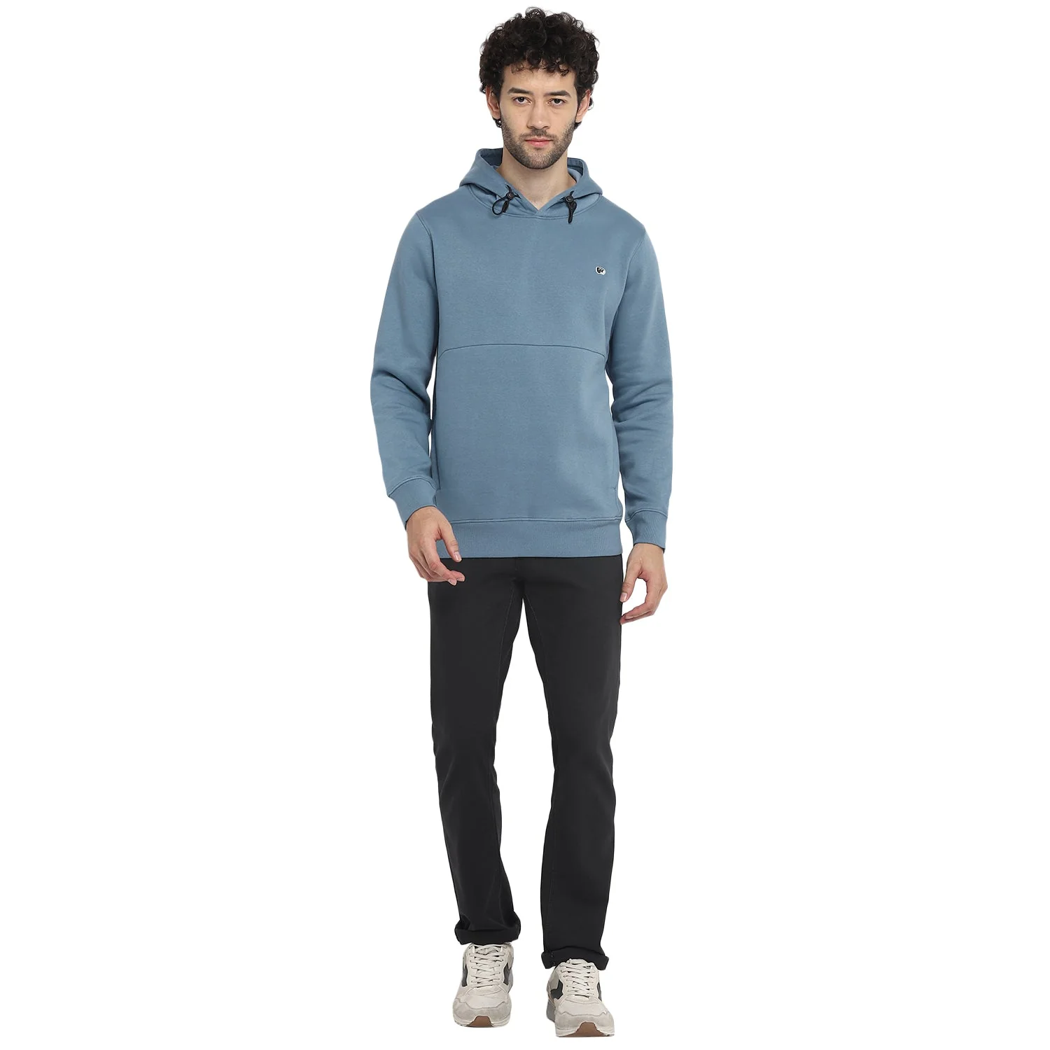 Red Chief Light Blue Solid Sweatshirt for Men 8310187 081 - Image 3