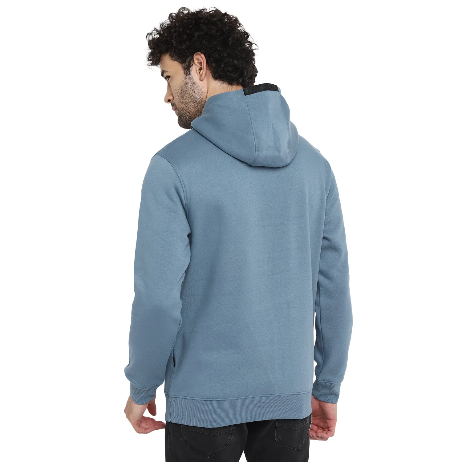 Red Chief Light Blue Solid Sweatshirt for Men 8310187 081 - Image 4