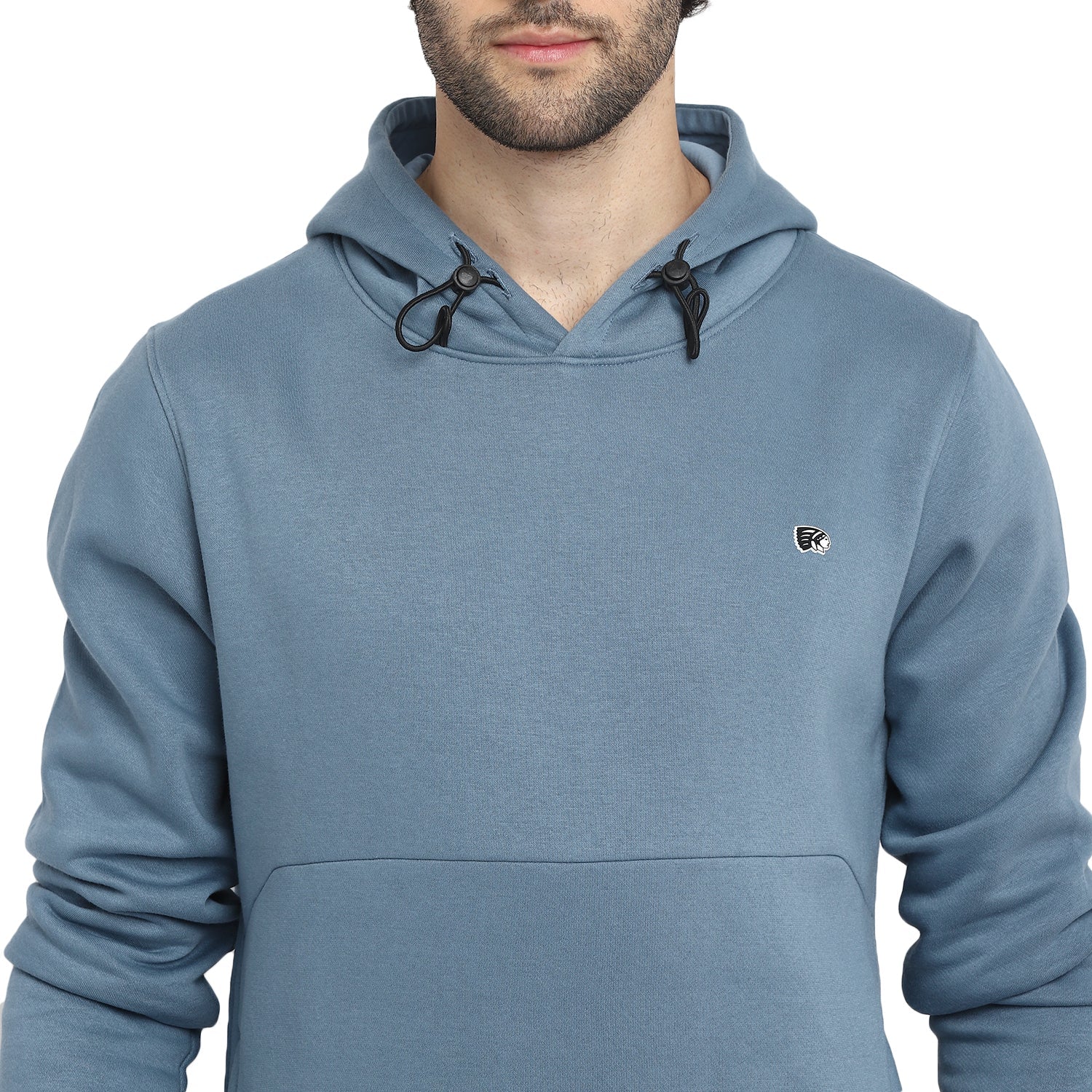 Red Chief Light Blue Solid Sweatshirt for Men 8310187 081 - Image 7