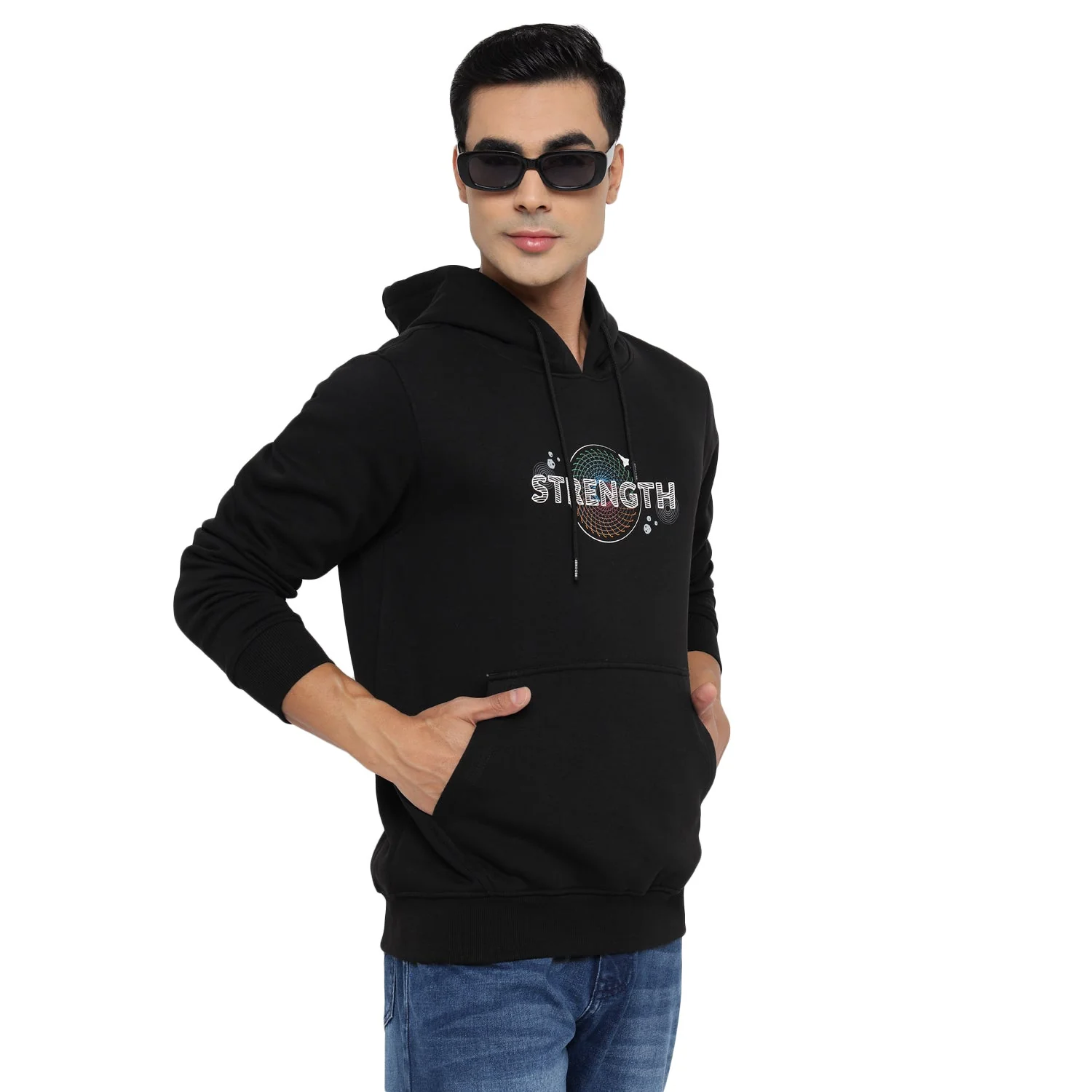 Red Chief Black Sweatshirt for Men 8310214 001 - Image 10