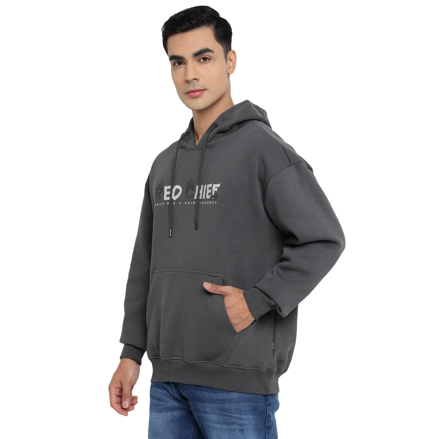 Red Chief Gray Sweatshirt for Men 8310215 005 - Image 5