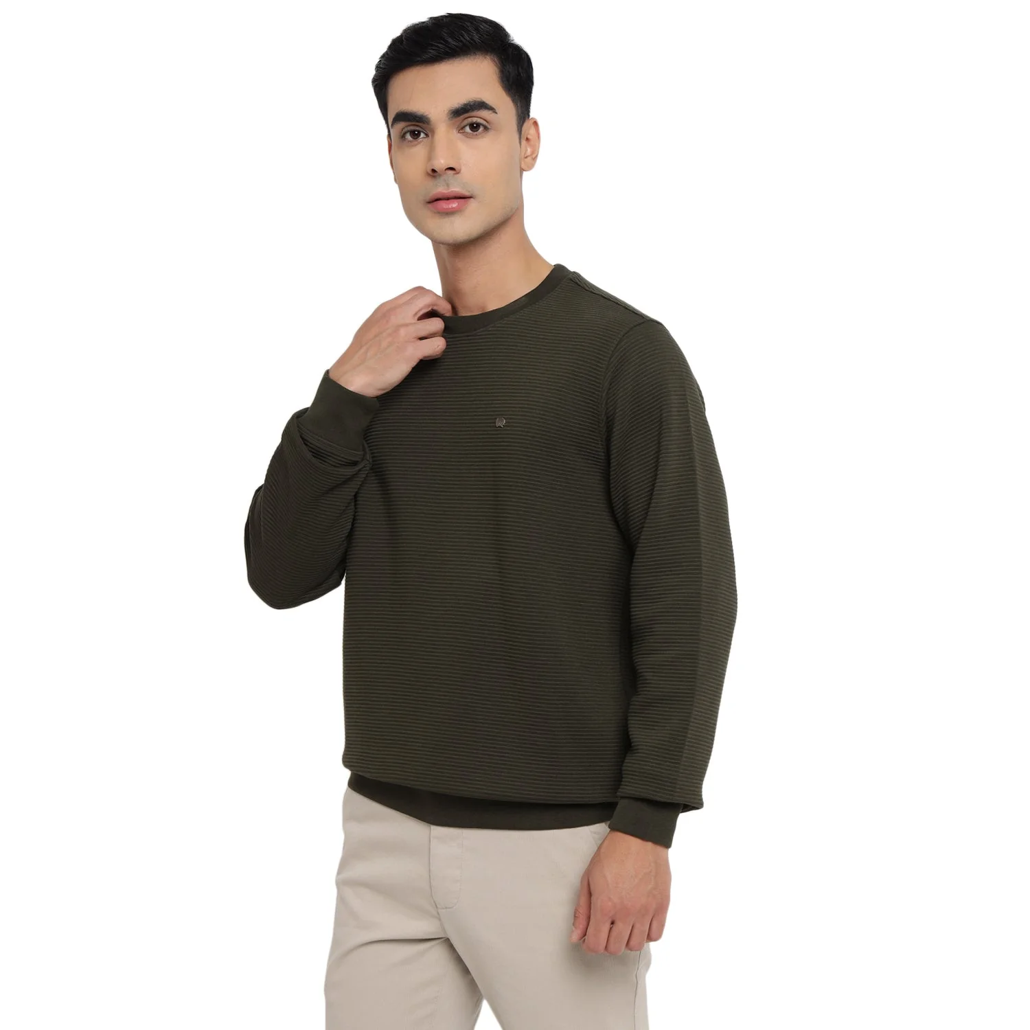 Red Chief Olive Sweatshirt for Men 8310220 124 - Image 9