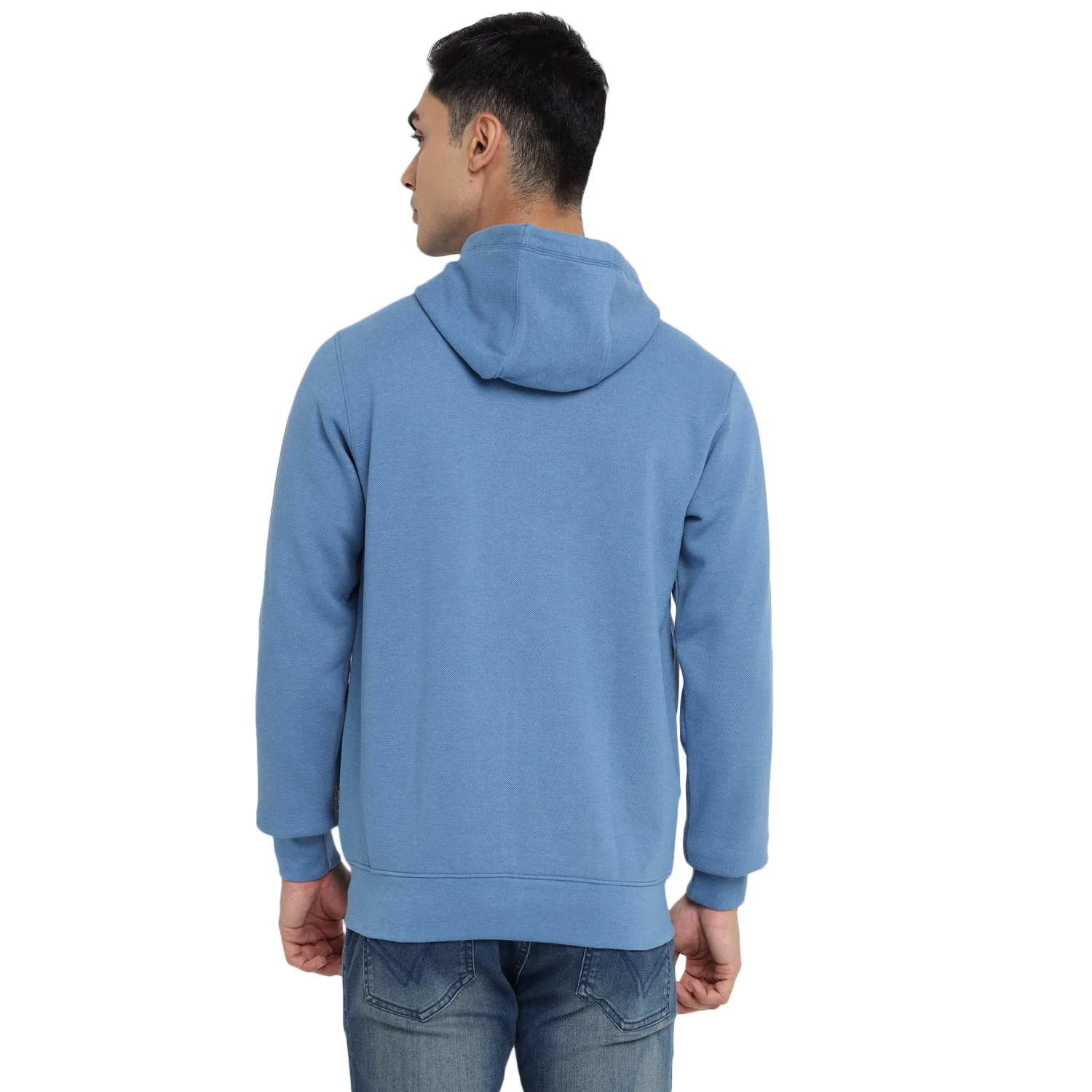 Red Chief Blue Melange Sweatshirt for Men 8310221 FG22 - Image 9