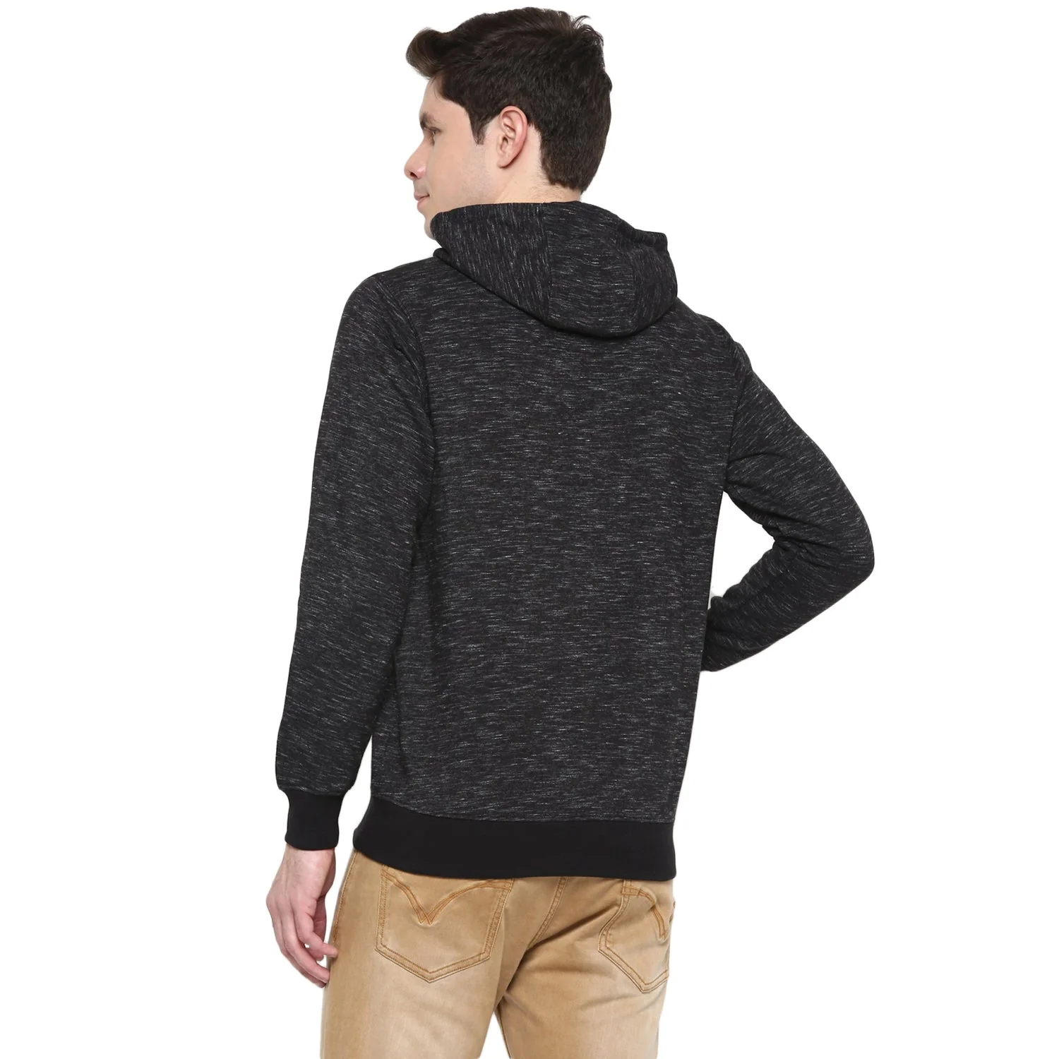 Red Chief Jet Black Texture Sweatshirt for Men O8310007 G0021 - Image 4
