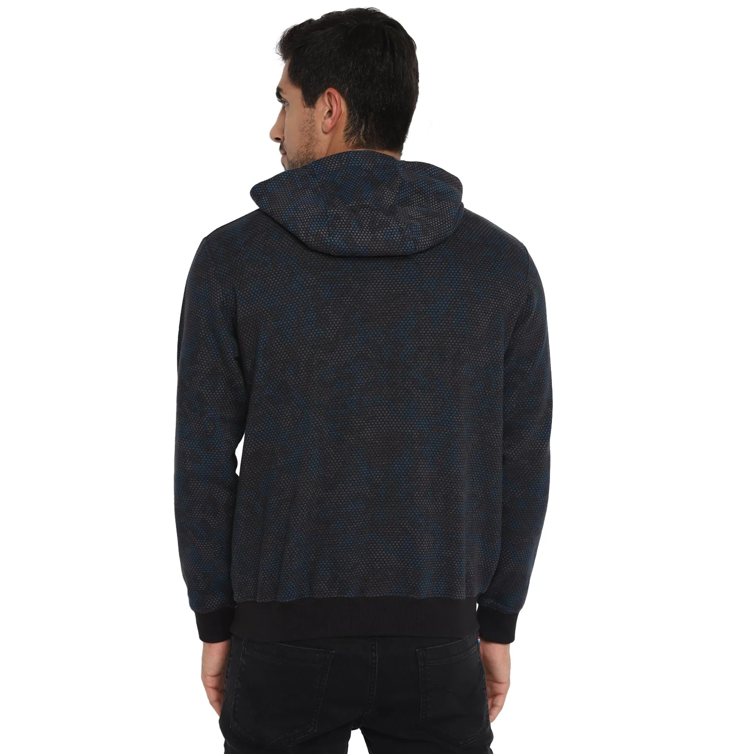 Red Chief Blue Solid Sweatshirt for Men O8310021 002 - Image 4