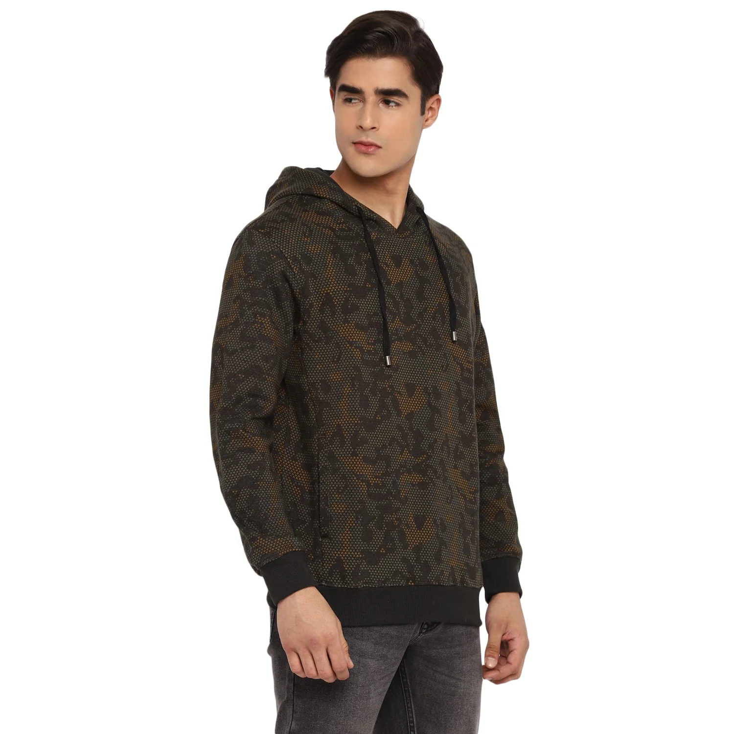 Red Chief Olive Solid Sweatshirt for Men O8310021 124 - Image 6