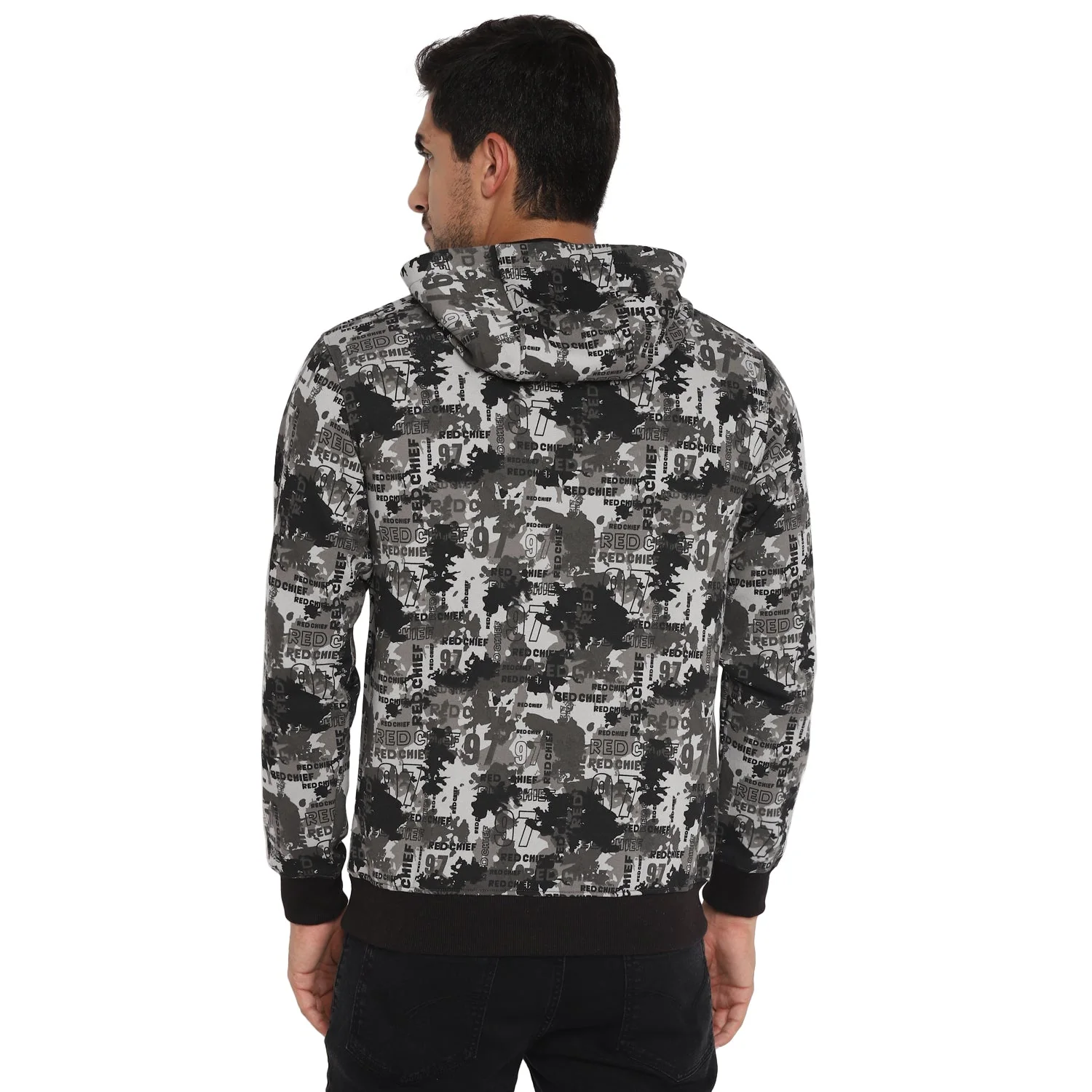 Red Chief Blue/Gray Solid Sweatshirt for Men O8310022 132 - Image 4