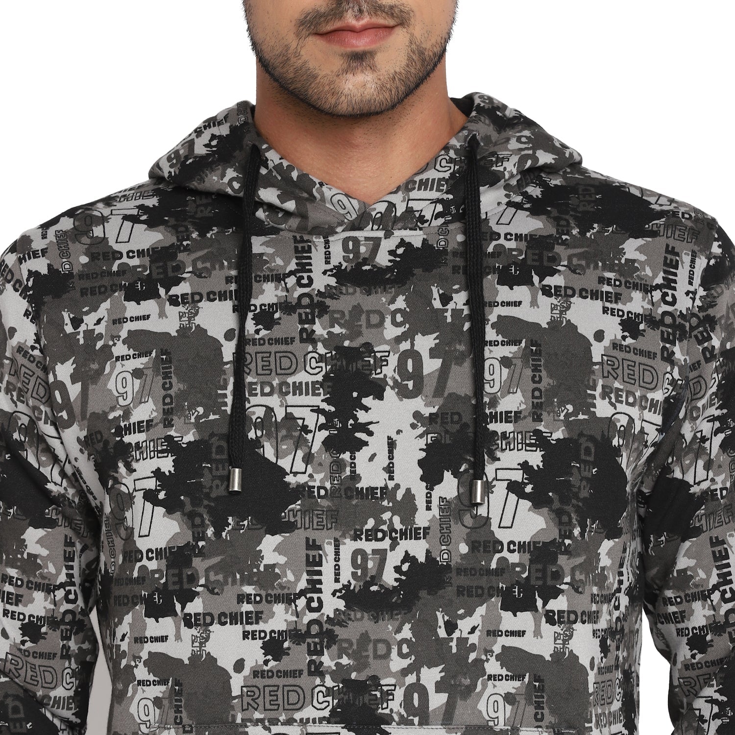 Red Chief Blue/Gray Solid Sweatshirt for Men O8310022 132 - Image 7