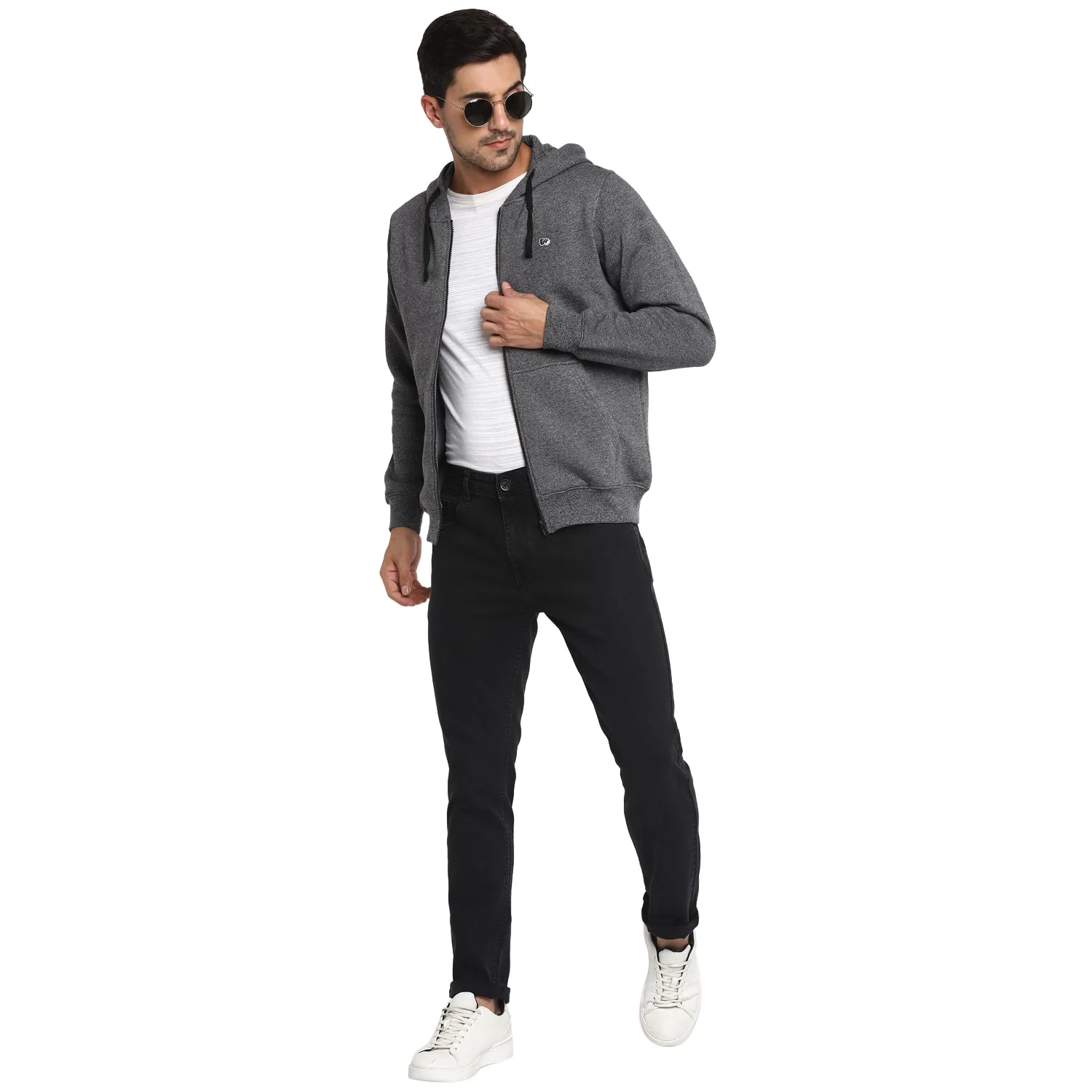 Red Chief Black/Gray Texture Sweatshirt for Men O8310027 104 - Image 2