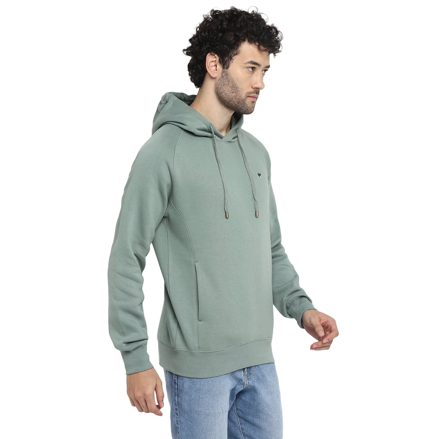 Red Chief Light Green Solid Sweatshirt for Men O8310046 024 - Image 6