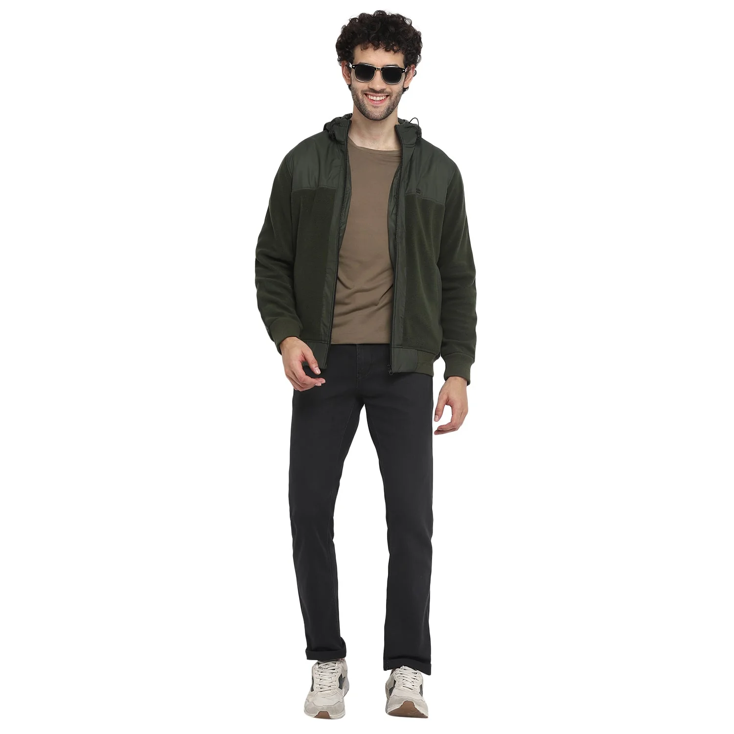 Red Chief Olive Texture Sweatshirt for Men O8310047 124 - Image 3