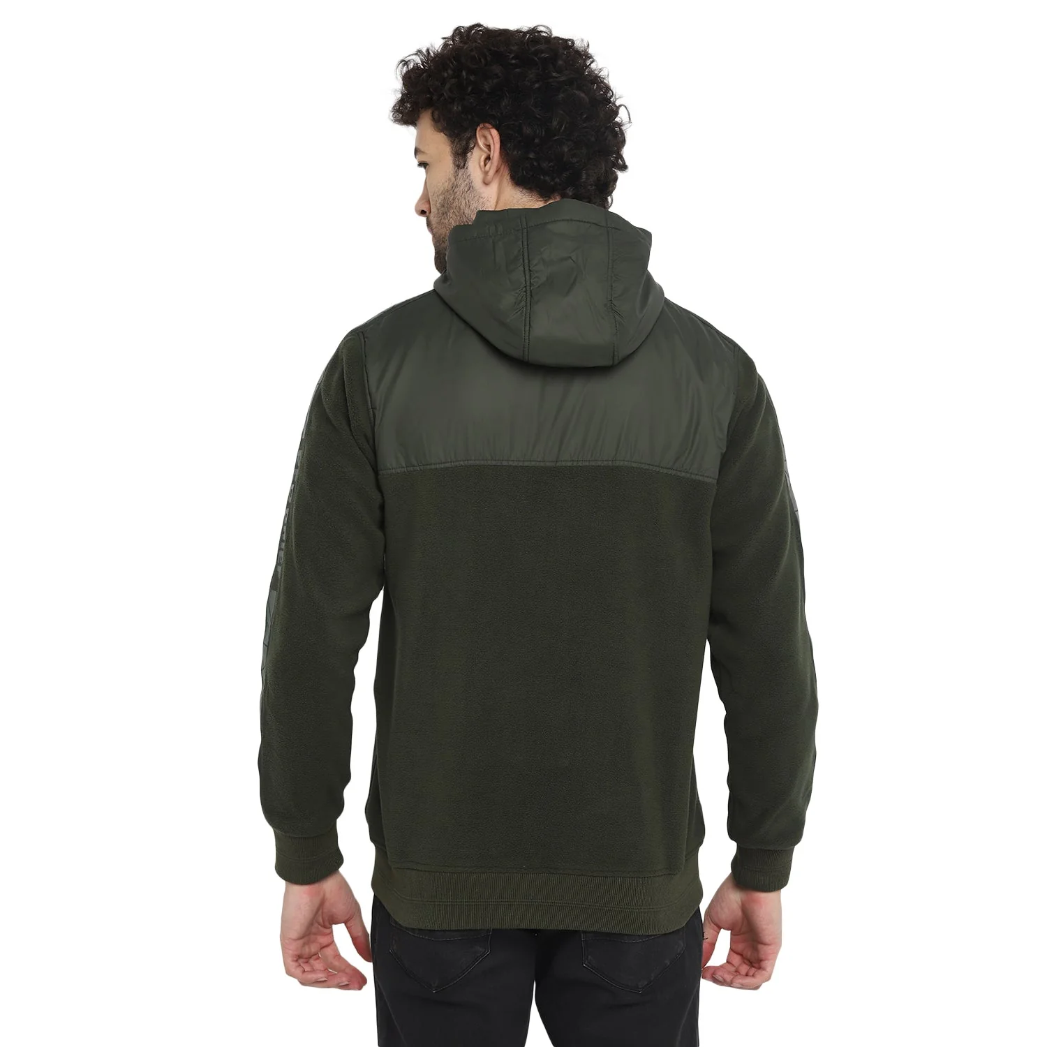 Red Chief Olive Texture Sweatshirt for Men O8310047 124 - Image 4