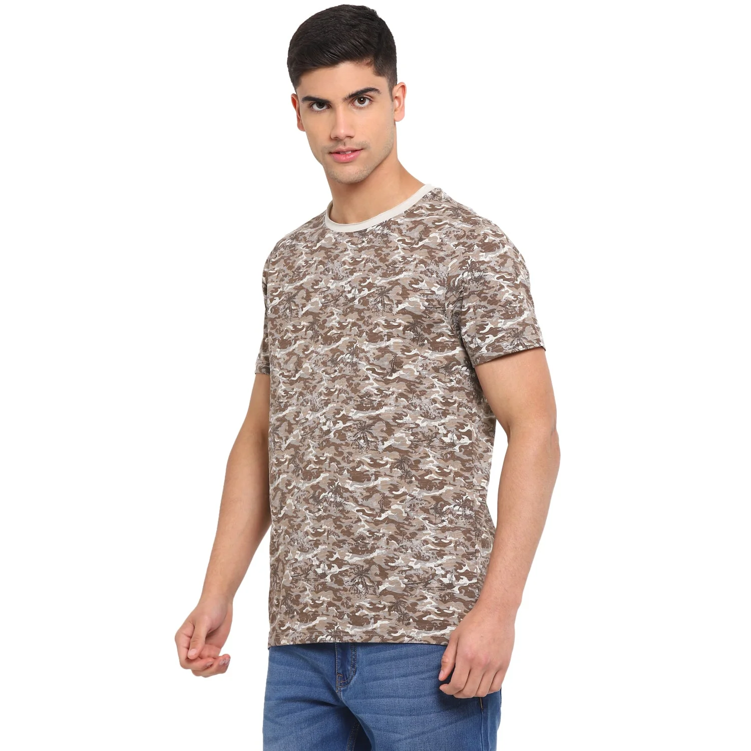 Red Chief Brown Camo T-Shirt for Men 8220250 003 - Image 2