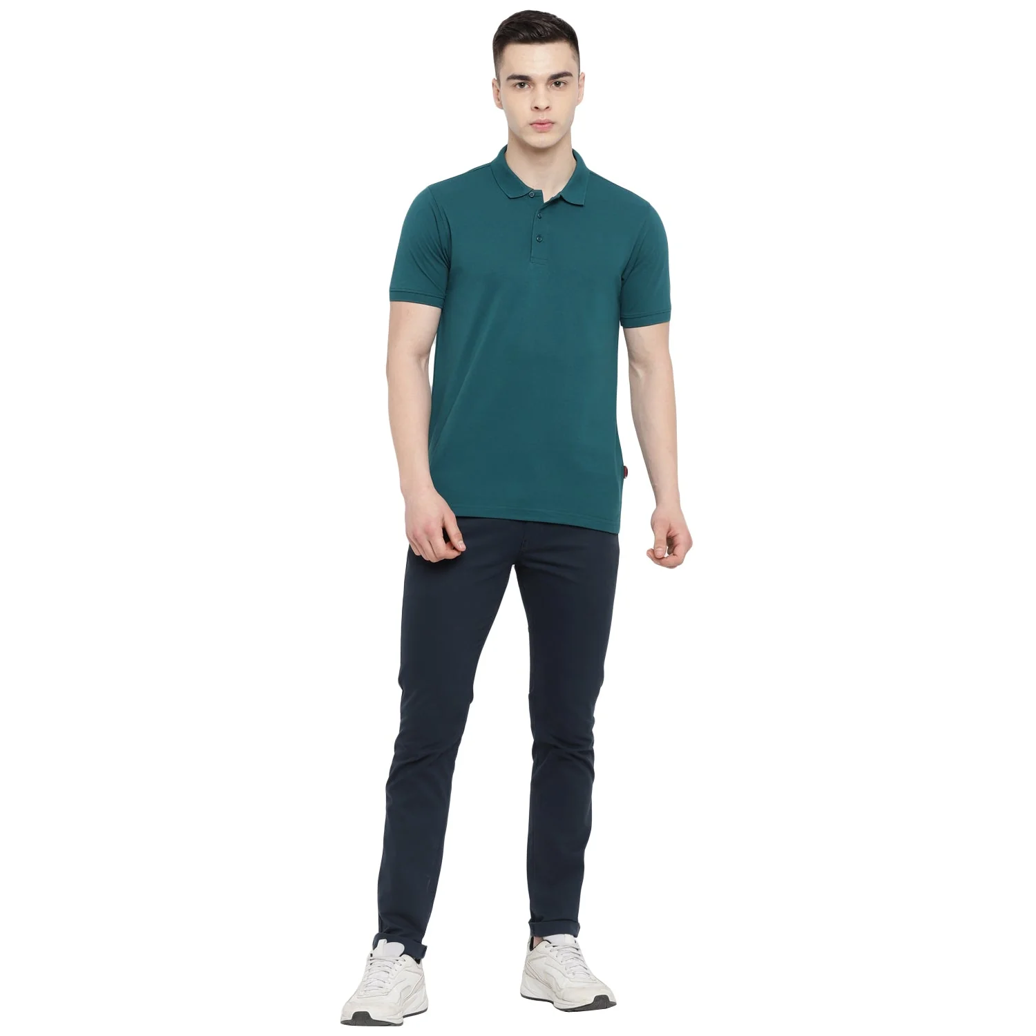 Red Chief Dark Green T-Shirt for Men O-8220051 140 - Image 2