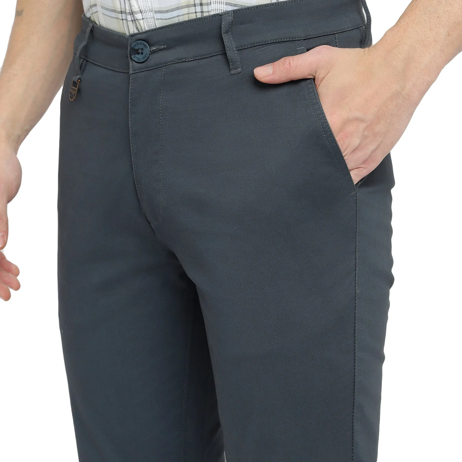 Red Chief Navy Trouser for Men OT8560059 156 - Image 7