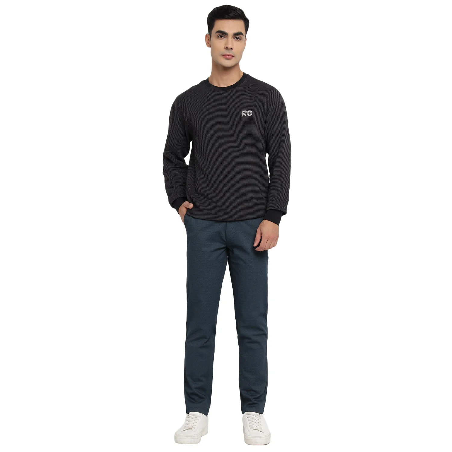Red Chief Navy Trouser for Men T8560160 156 - Image 3