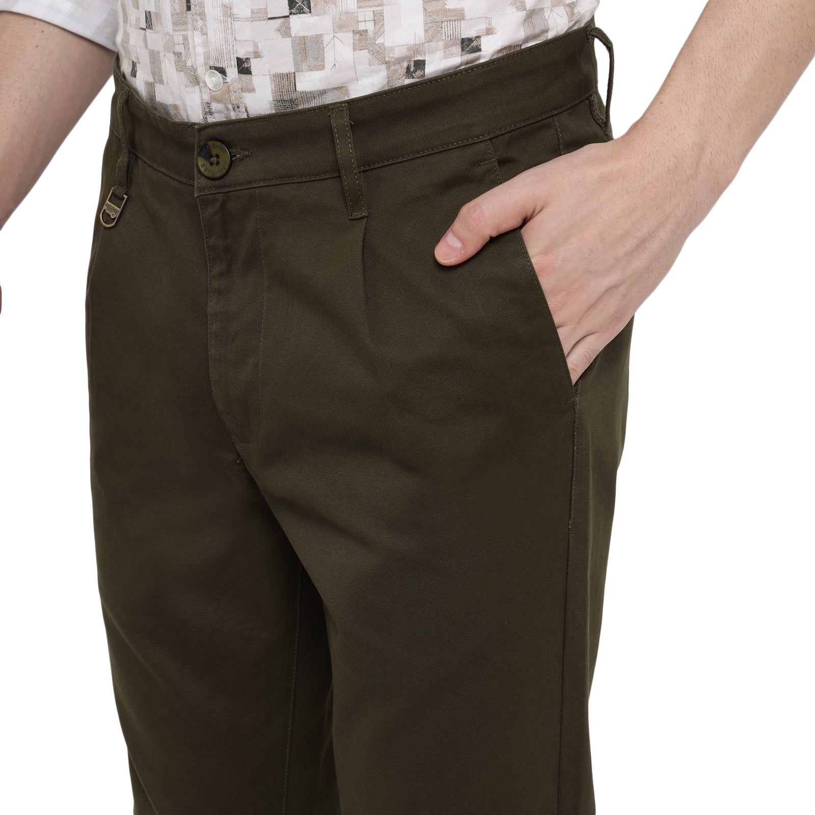 Red Chief Olive Trouser for Men T8560161 124 - Image 8