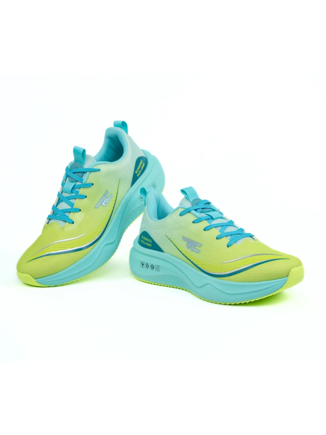 Red Chief Sports Green-Blue Running Shoes For Men R1703 F050 - Image 3