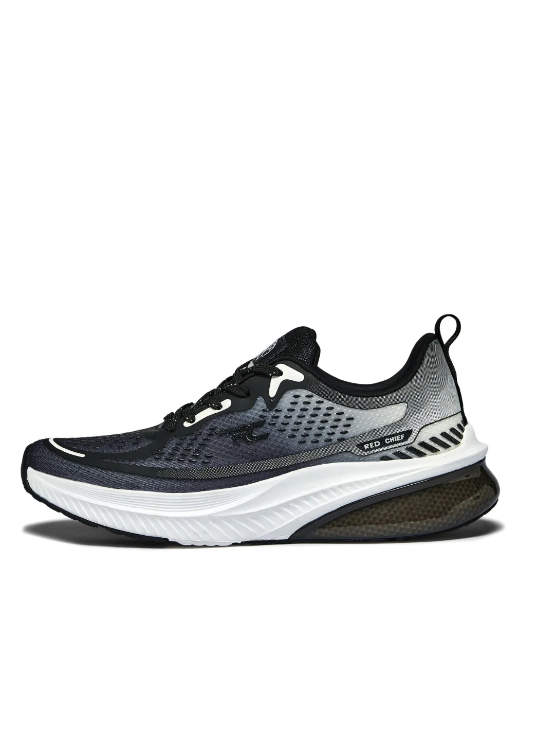 Red Chief Sports Black-White Running Shoes For Men R1704 F025 - Image 4