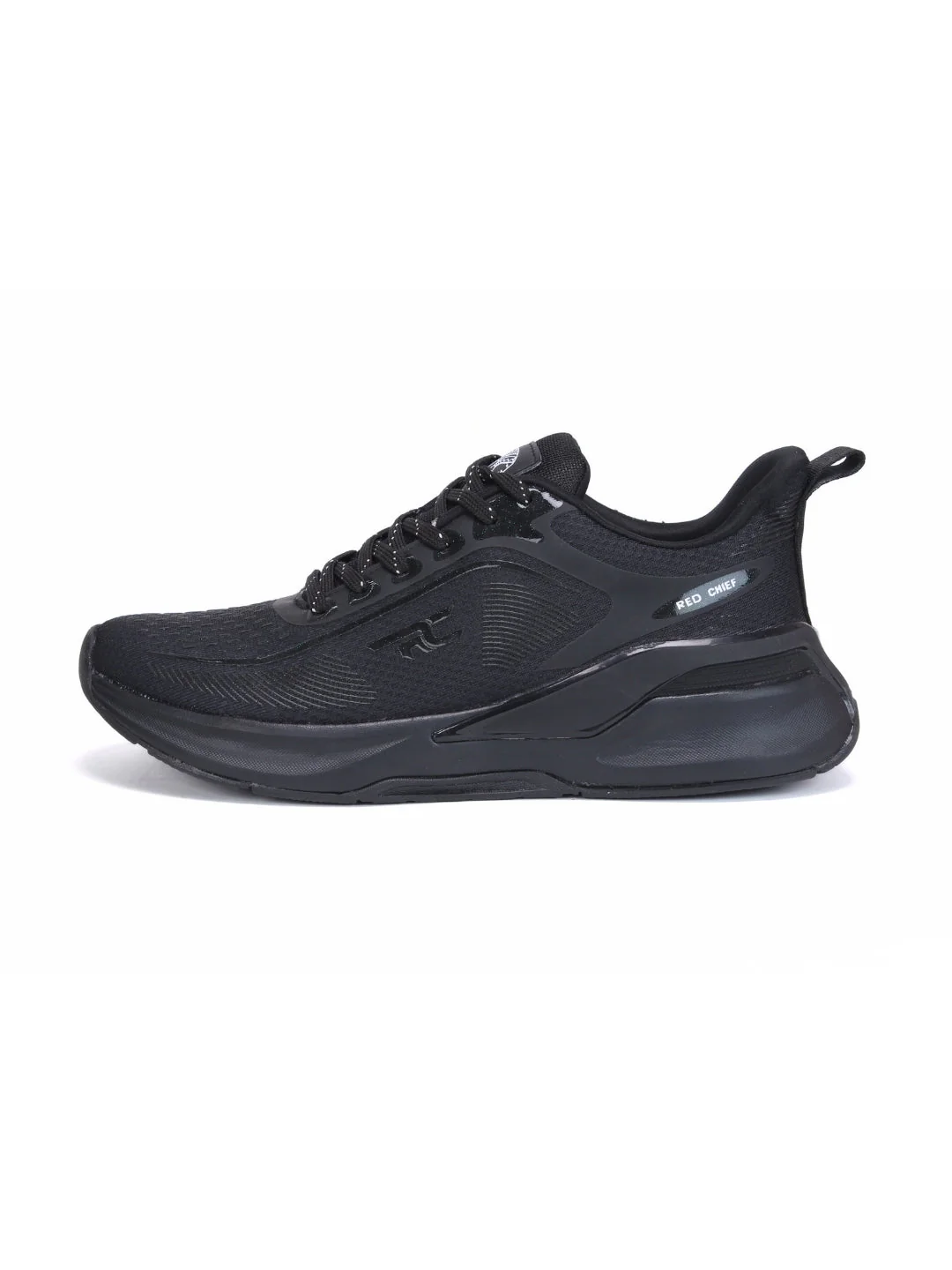 Red Chief Sports Black Running Shoes For Men R1705 001 - Image 3