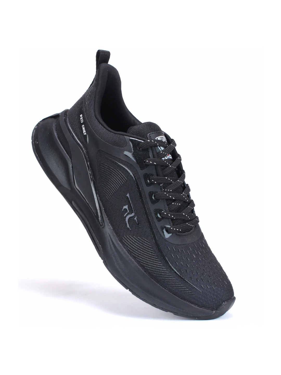 Red Chief Sports Black Running Shoes For Men R1705 001 - Image 4
