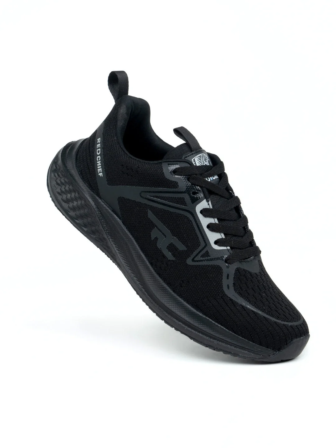 Red Chief Sports Black Running Shoes For Men R1707 001 - Image 4
