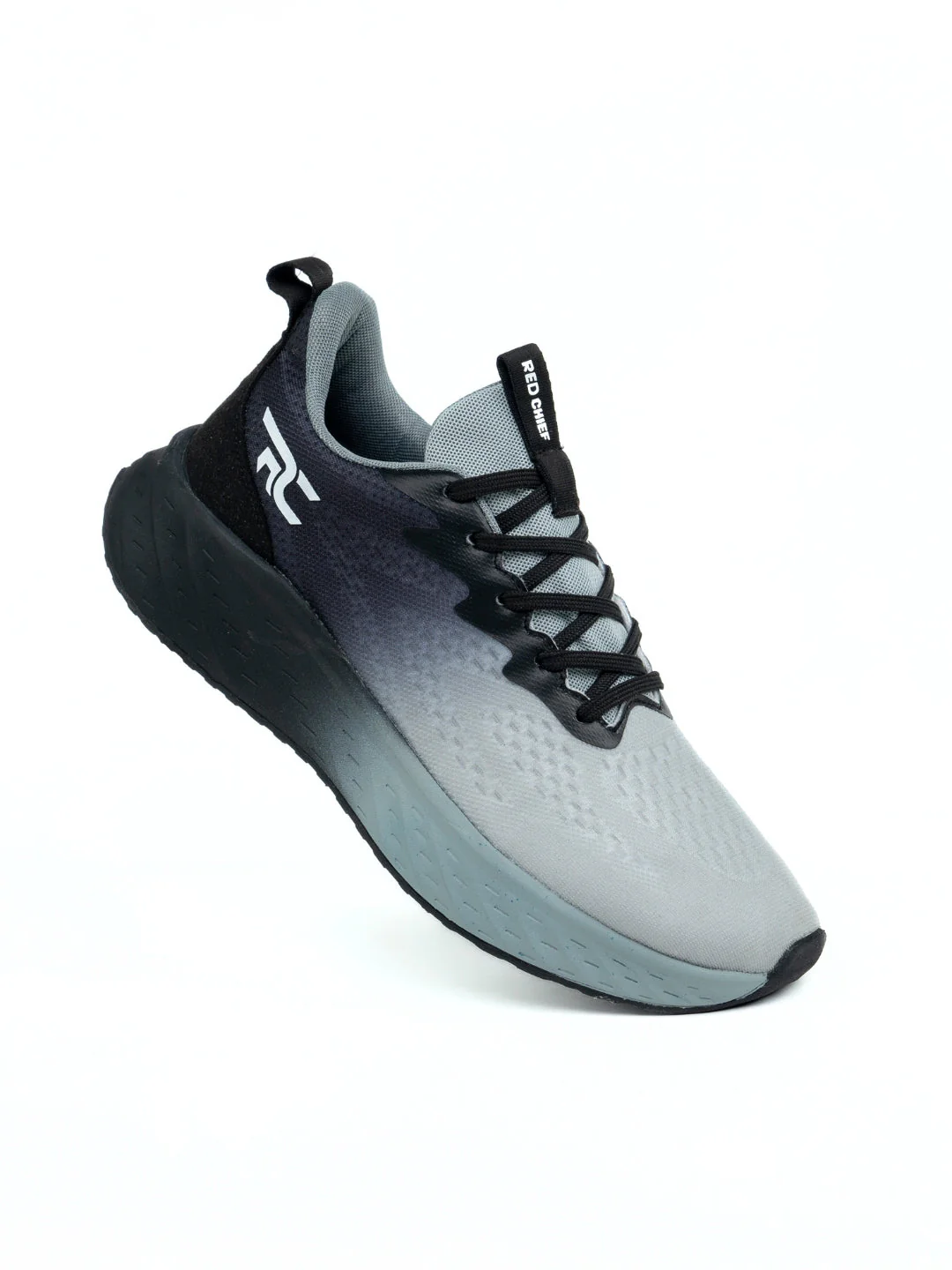 Red Chief Sports Black-Gray Running Shoes For Men R1712 F019 - Image 7