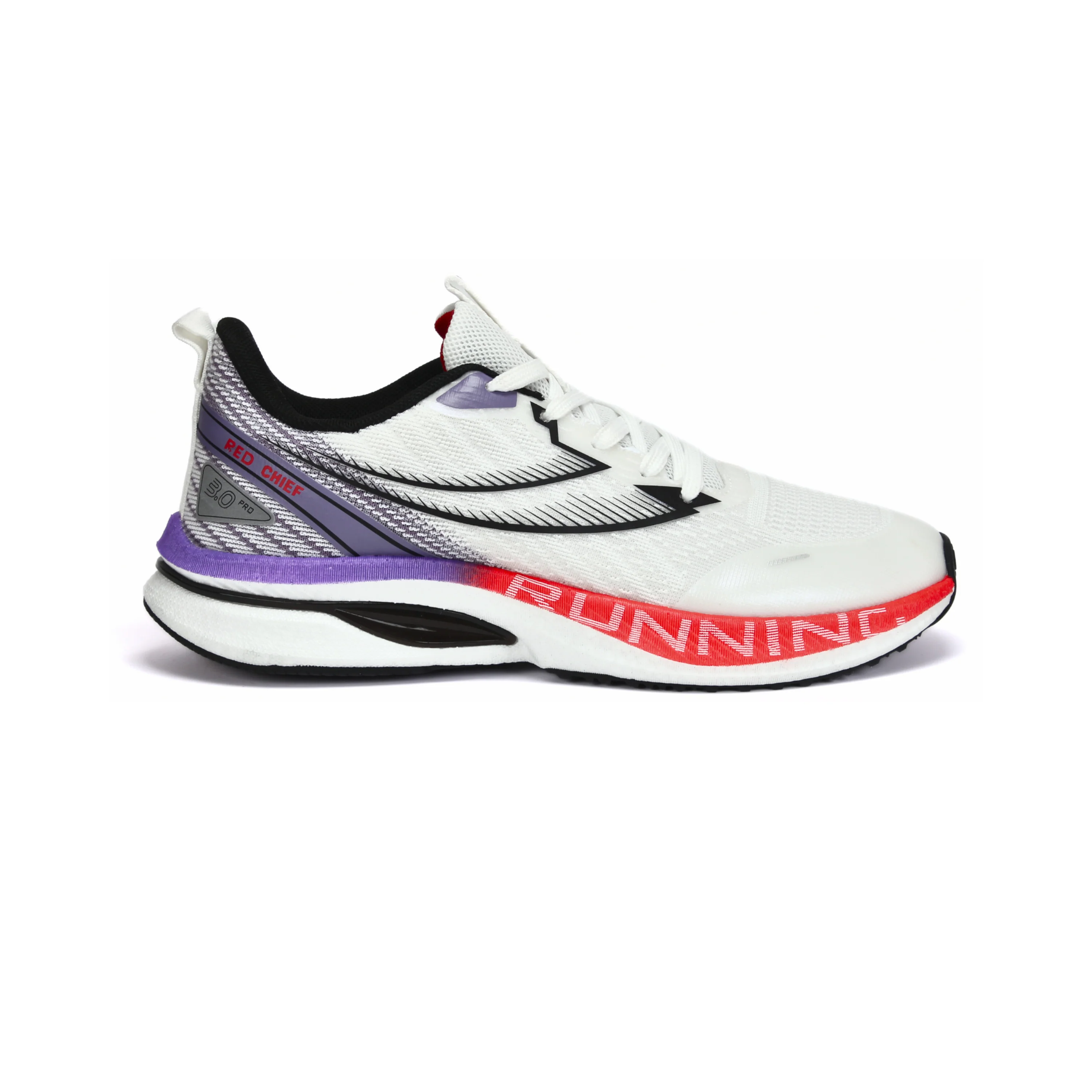 Red Chief Sports White/Purple Running Shoes For Men R1716 G0011