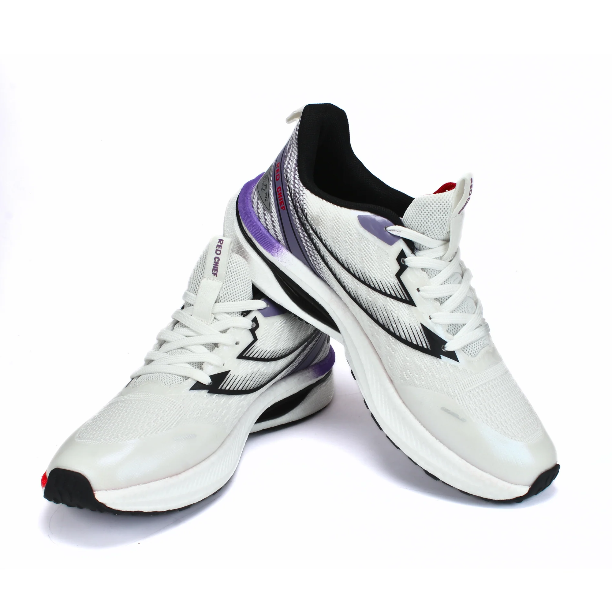 Red Chief Sports White/Purple Running Shoes For Men R1716 G0011 - Image 2