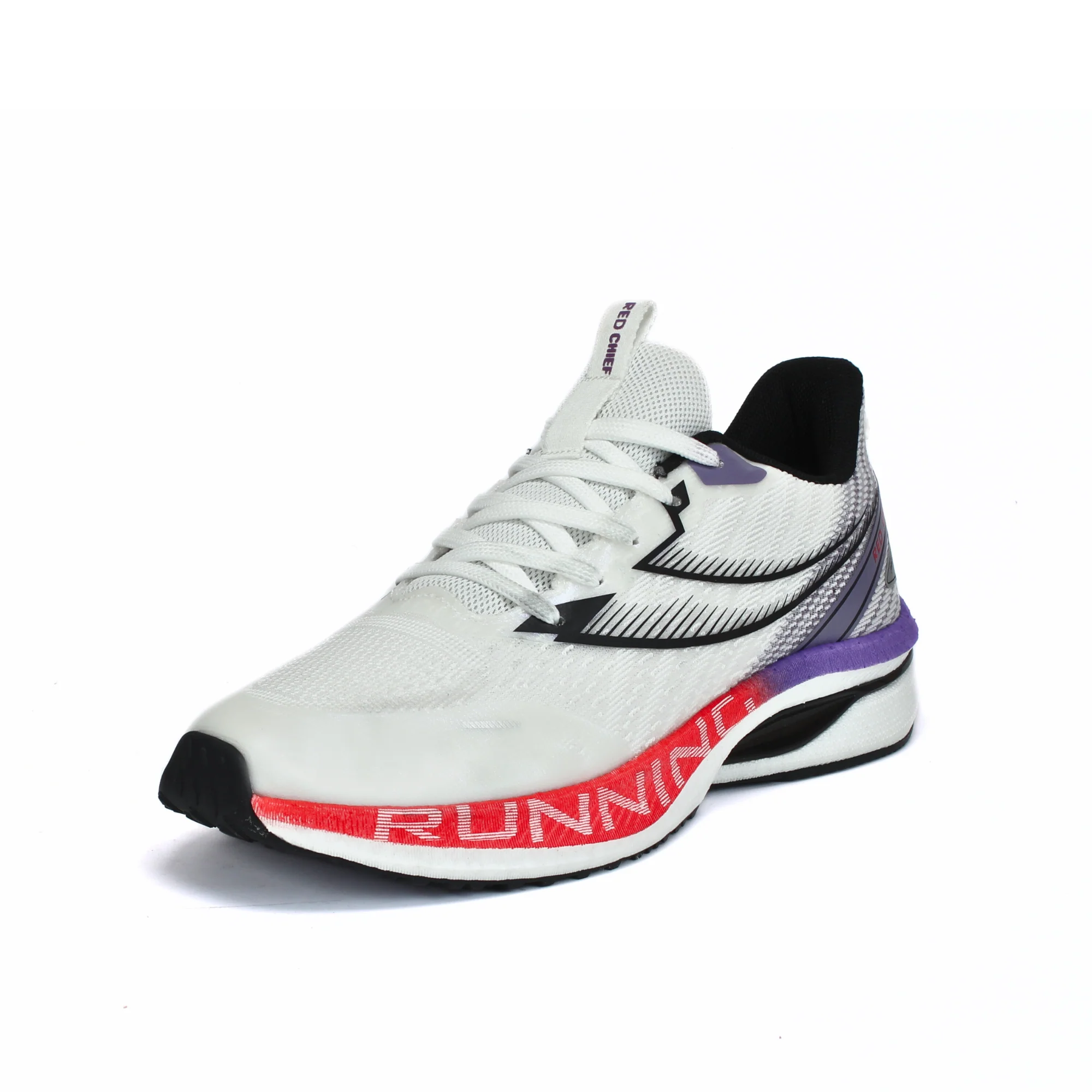 Red Chief Sports White/Purple Running Shoes For Men R1716 G0011 - Image 5
