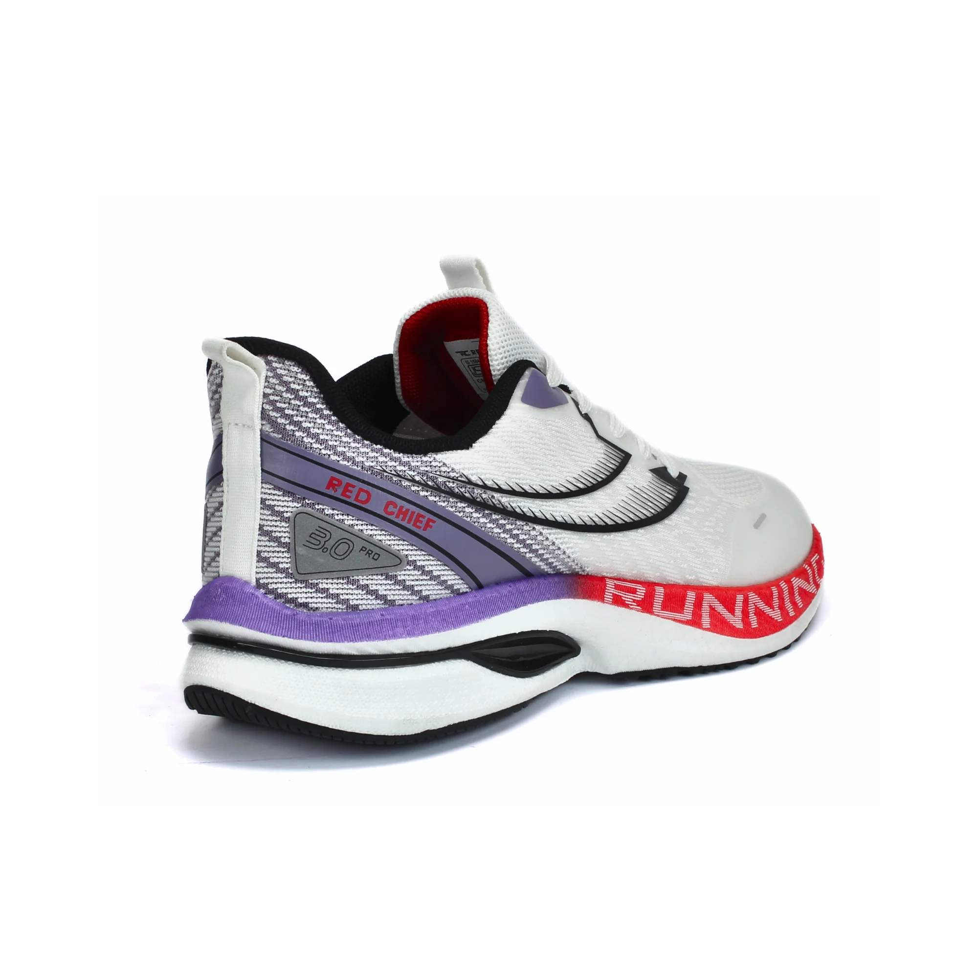 Red Chief Sports White/Purple Running Shoes For Men R1716 G0011 - Image 6