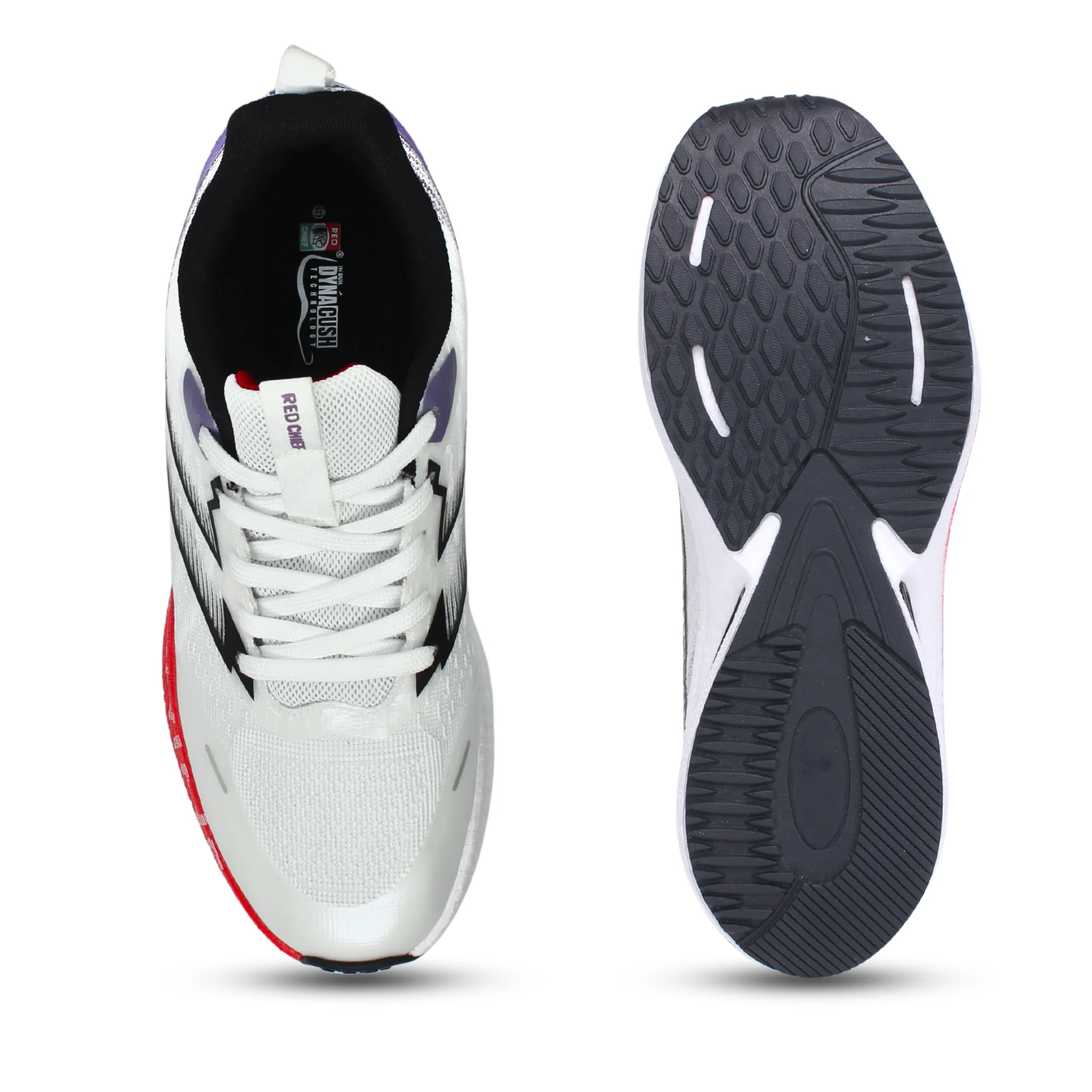 Red Chief Sports White/Purple Running Shoes For Men R1716 G0011 - Image 8