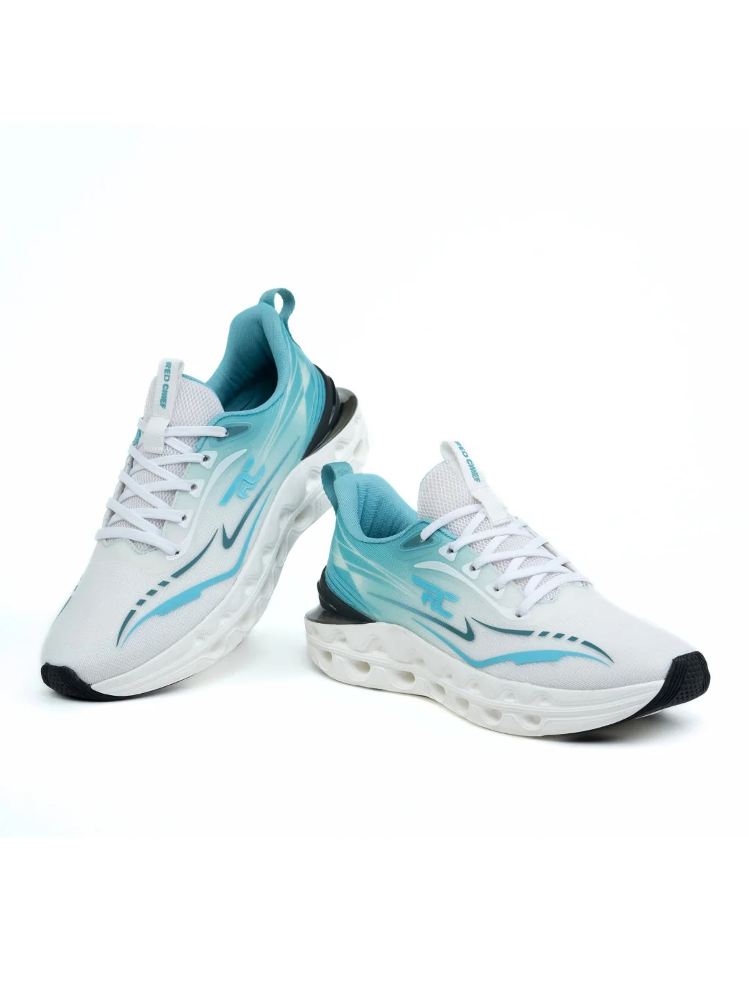 Red Chief Sports Green-White Running Shoes For Men R1721 F042A - Image 3