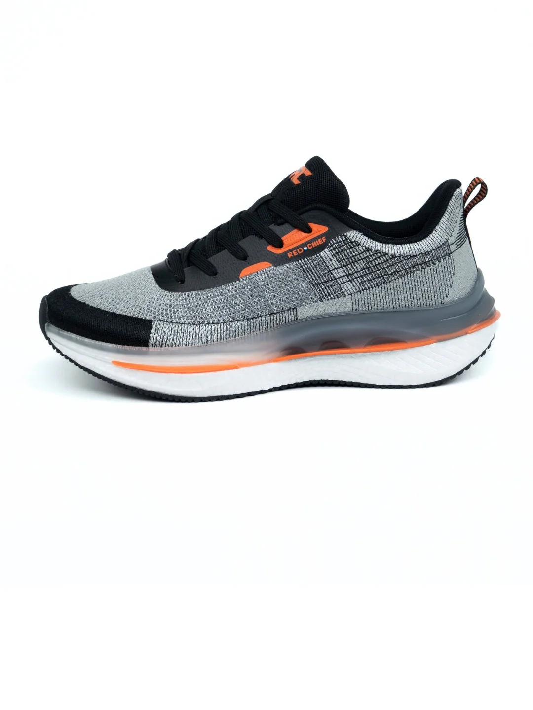 Red Chief Sports Black-Gray Running Shoes For Men R1722 F019 - Image 4
