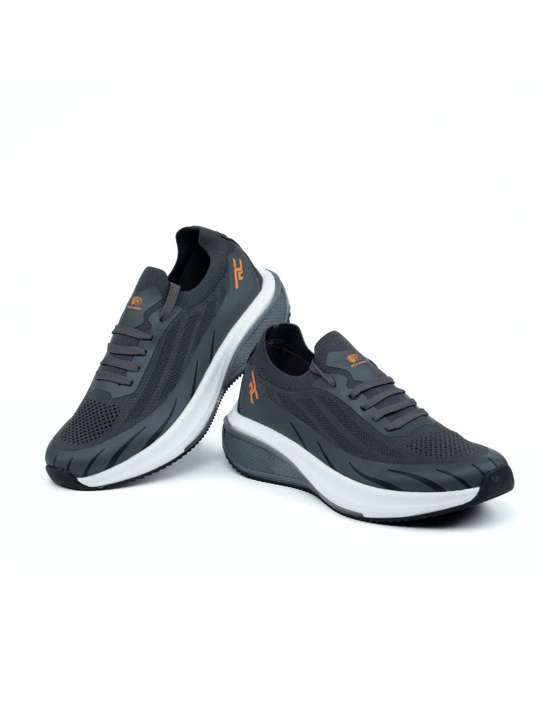 Red Chief Sports Dark Gray Running Shoes For Men R1723 F031 - Image 3