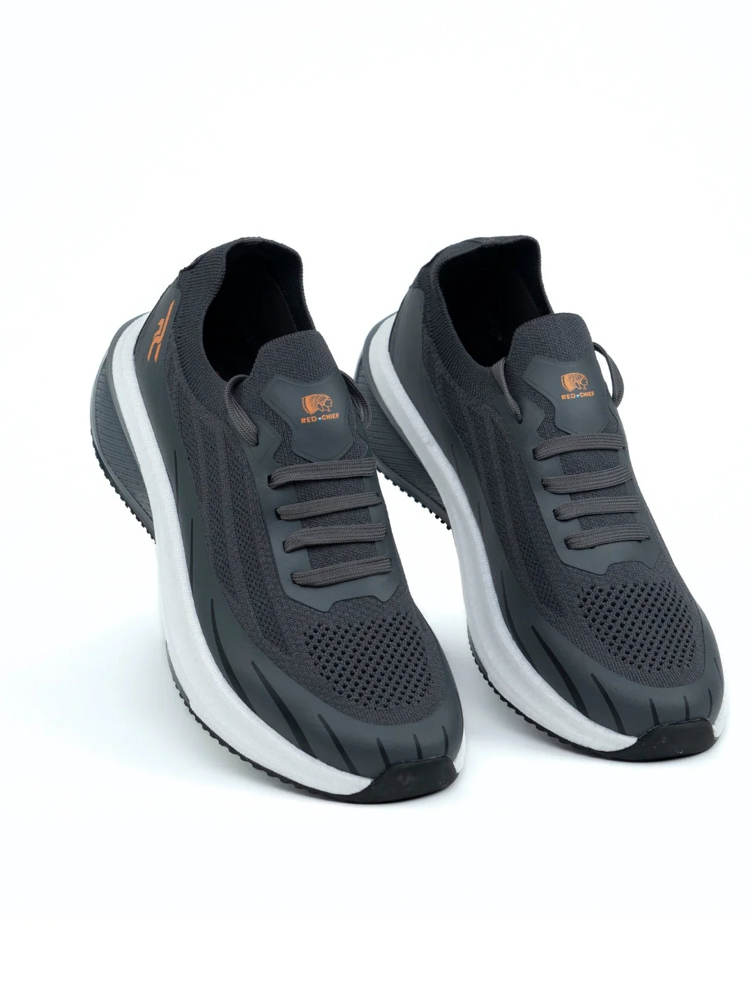 Red Chief Sports Dark Gray Running Shoes For Men R1723 F031 - Image 7