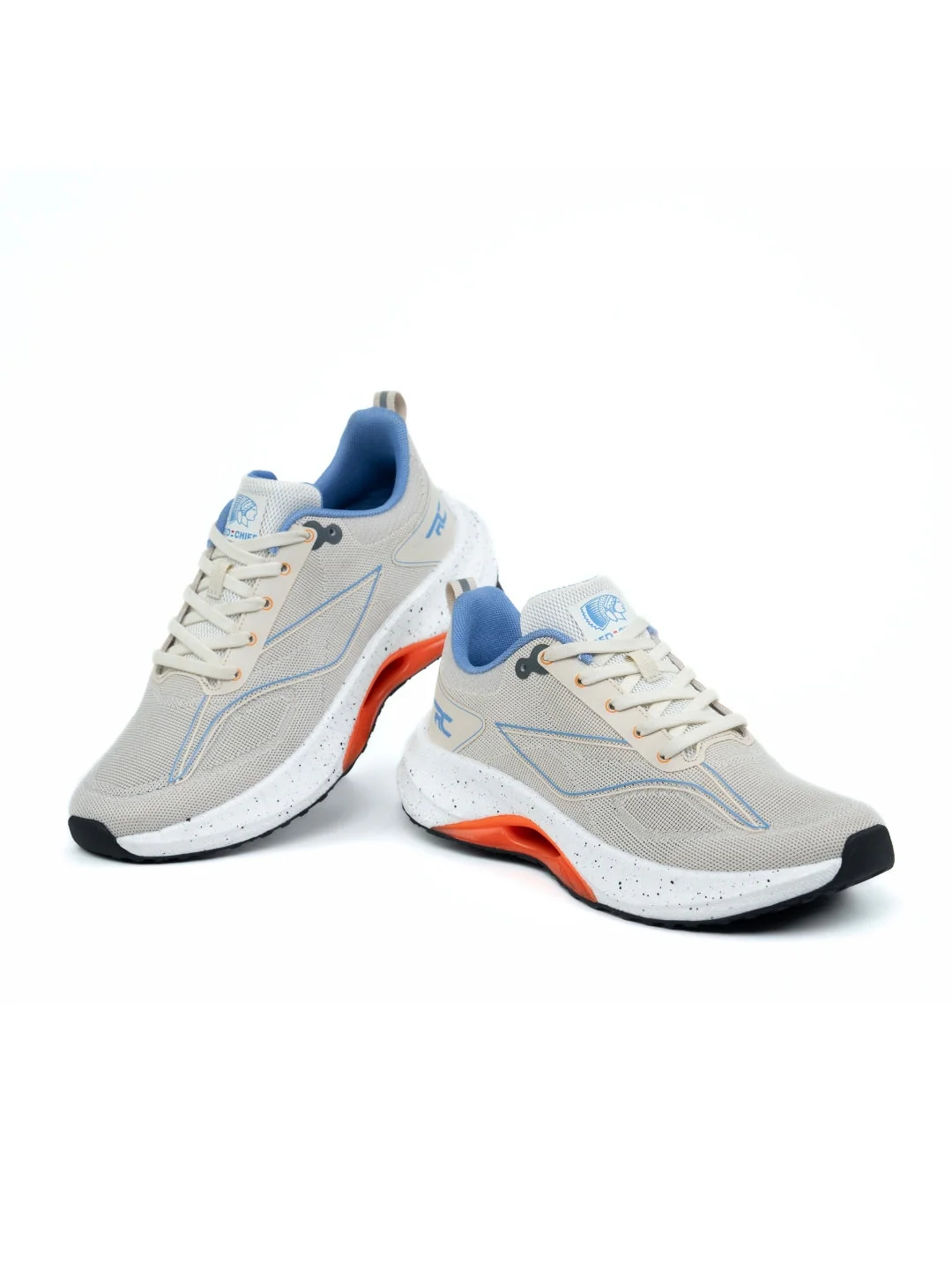 Red Chief Sports Beige Running Shoes For Men R1724 026 - Image 3