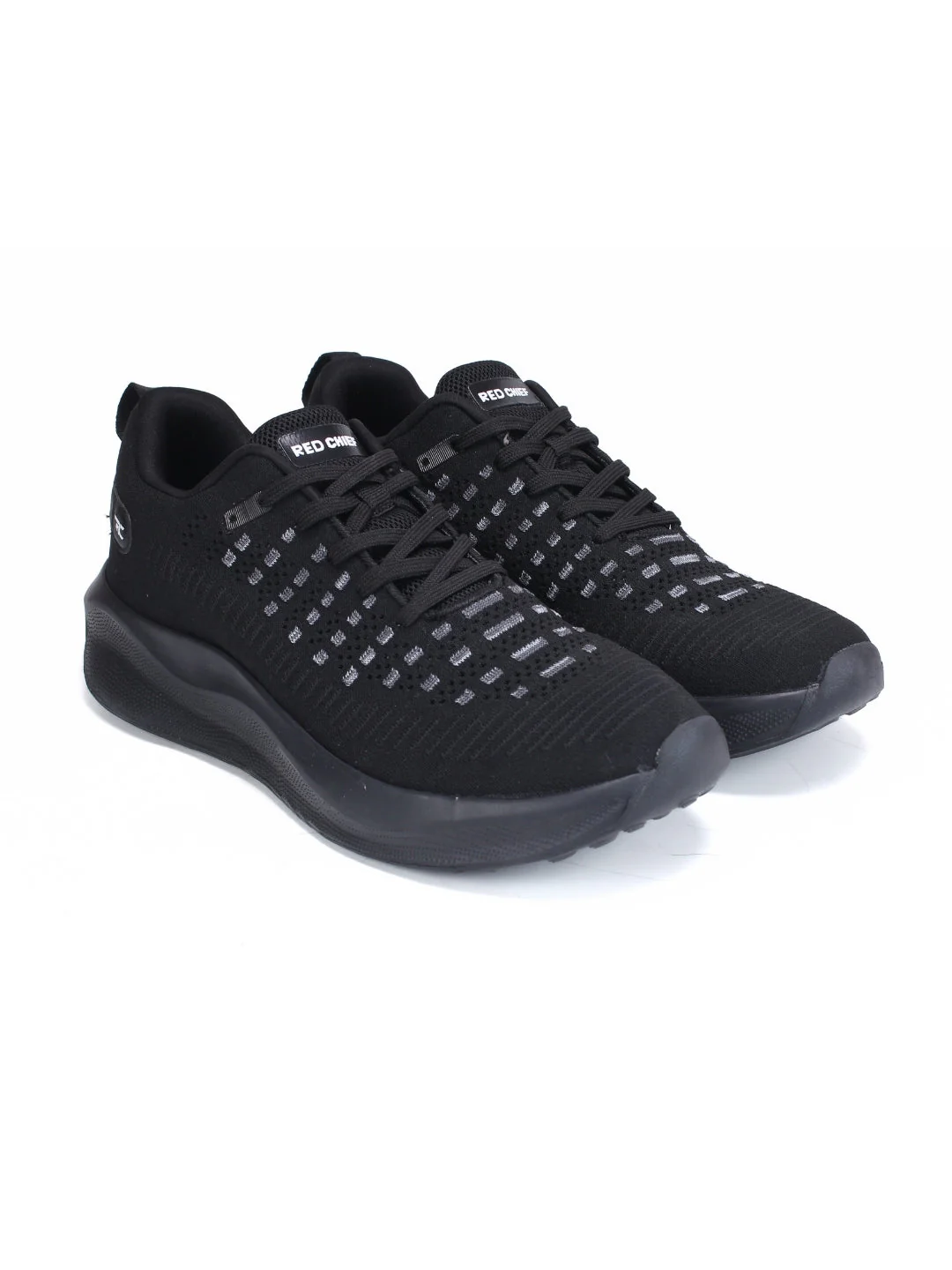 Red Chief Sports Black Running Shoes For Men R1728 001 - Image 5