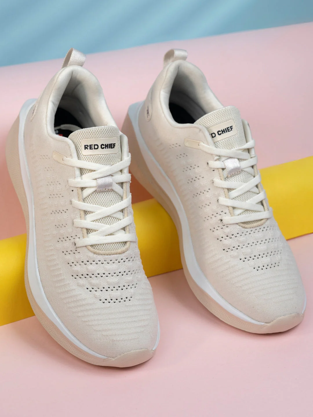 Red Chief Sports Light Beige Running Shoes For Men R1728 CC90 - Image 2