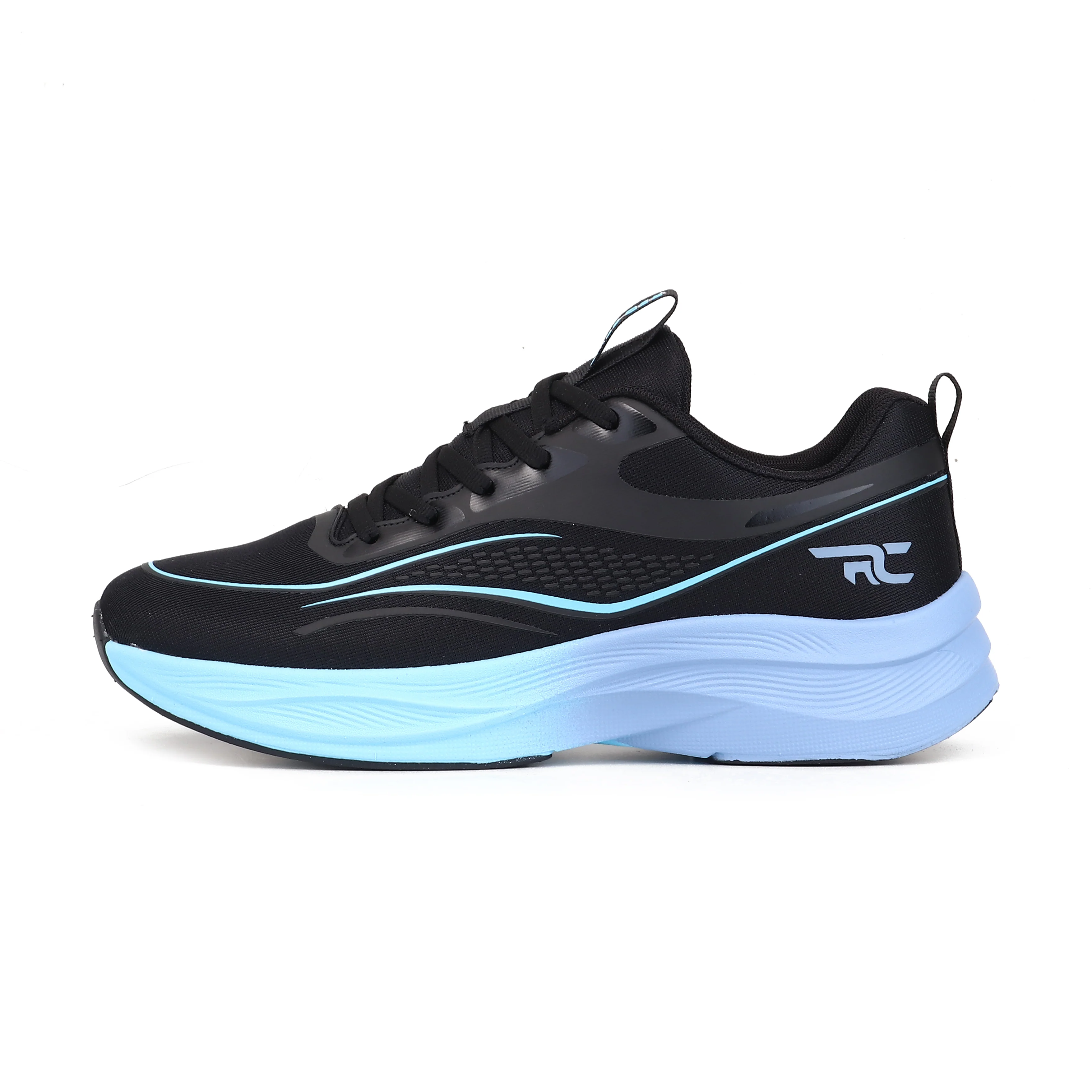 Red Chief Sports Black Running Shoes for Men R1734 001 - Image 3