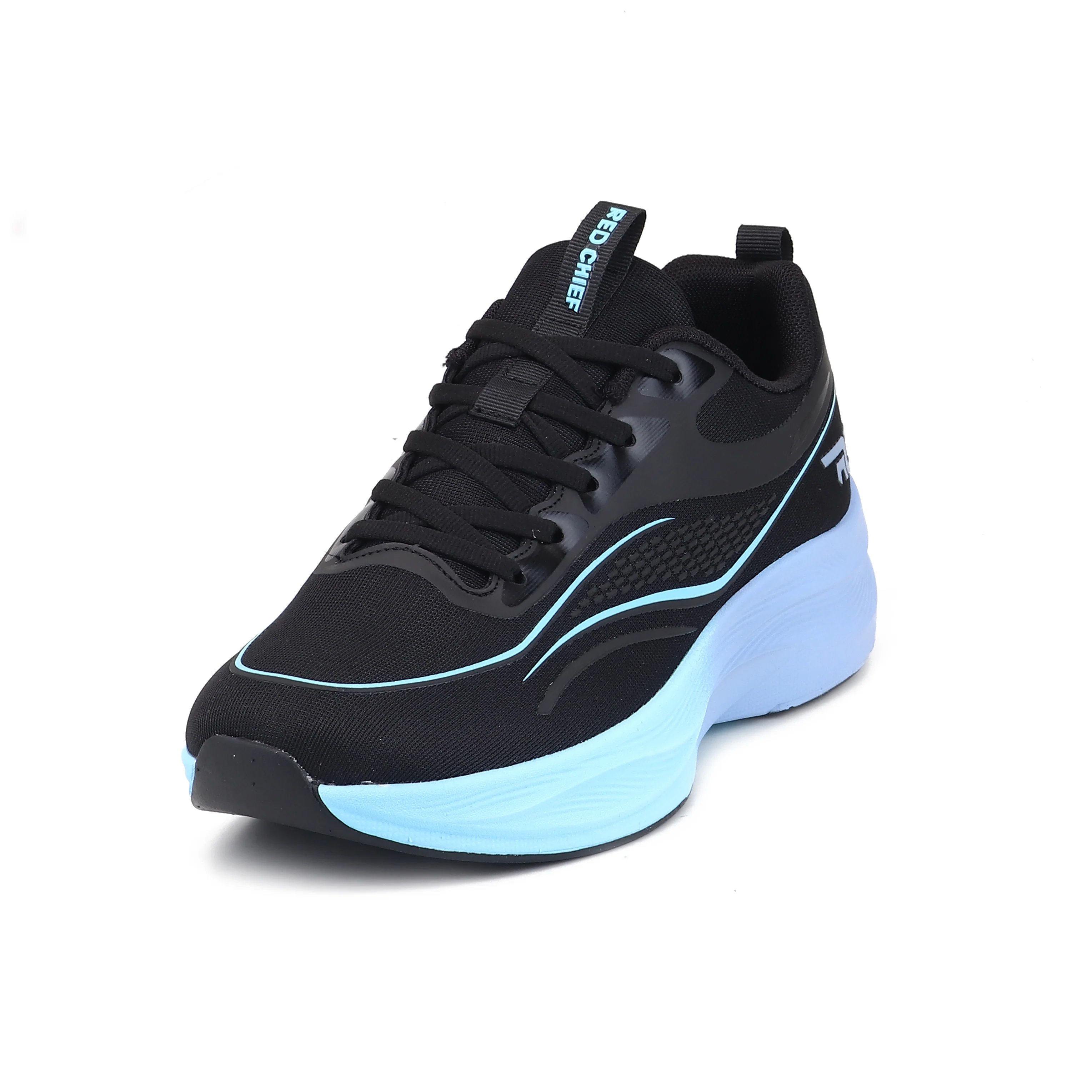 Red Chief Sports Black Running Shoes for Men R1734 001 - Image 8