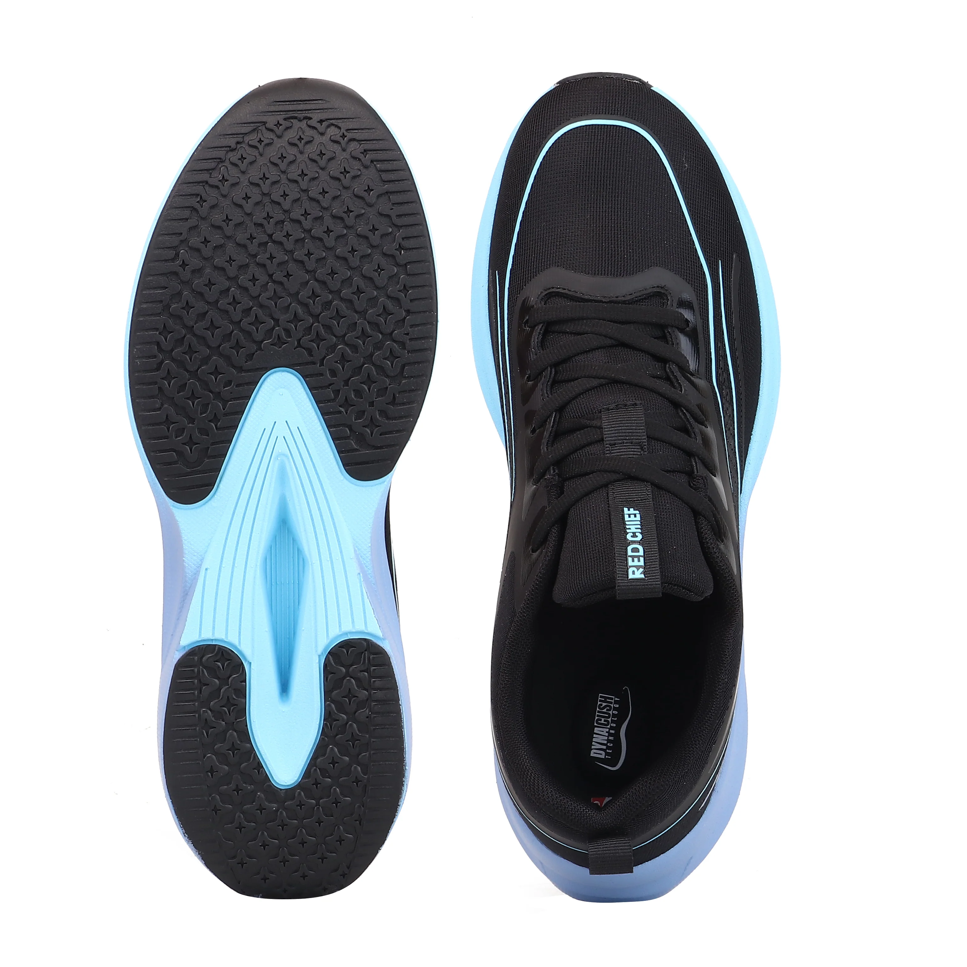 Red Chief Sports Black Running Shoes for Men R1734 001 - Image 9