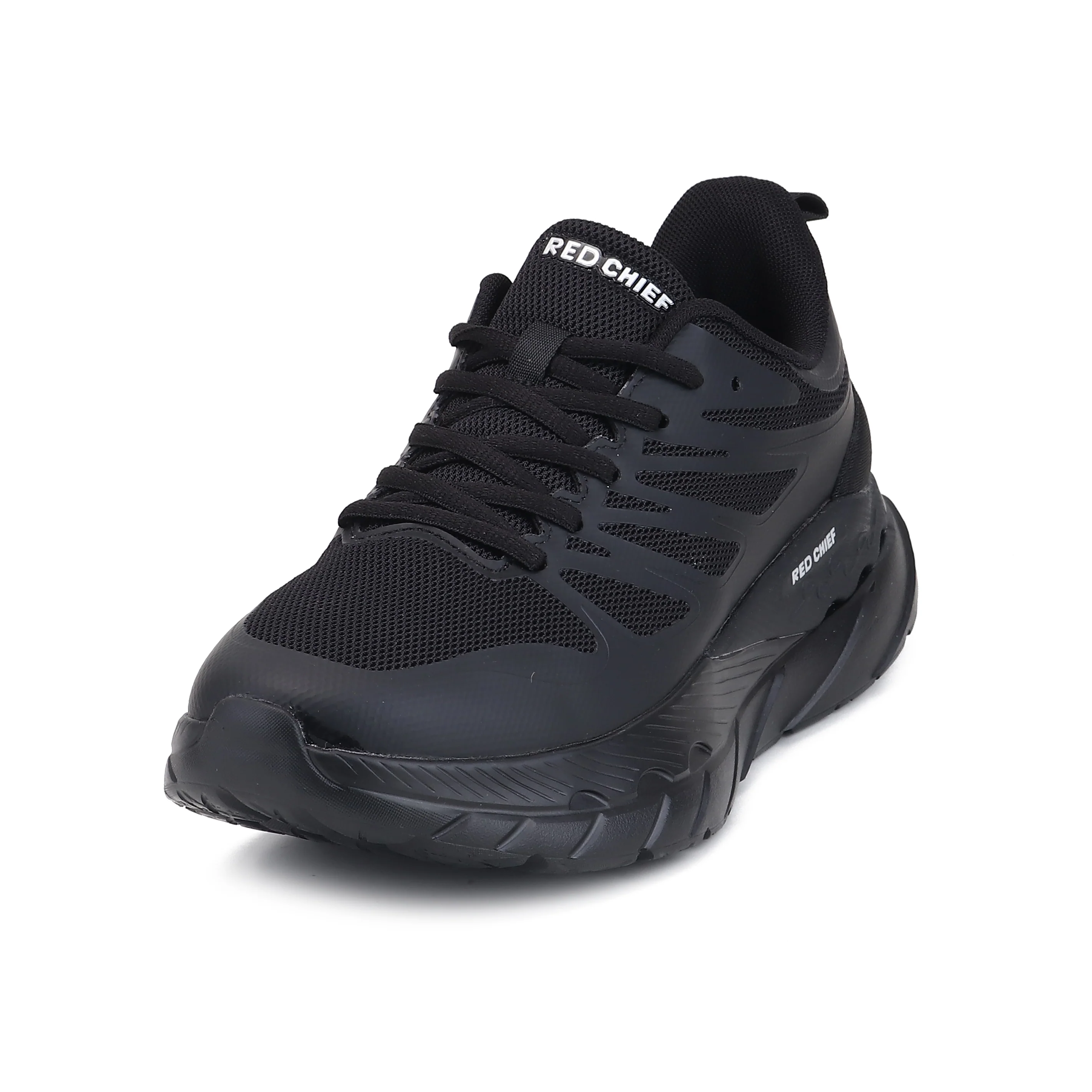 Red Chief Sports Black Running Shoes for Men R1737 001 - Image 8